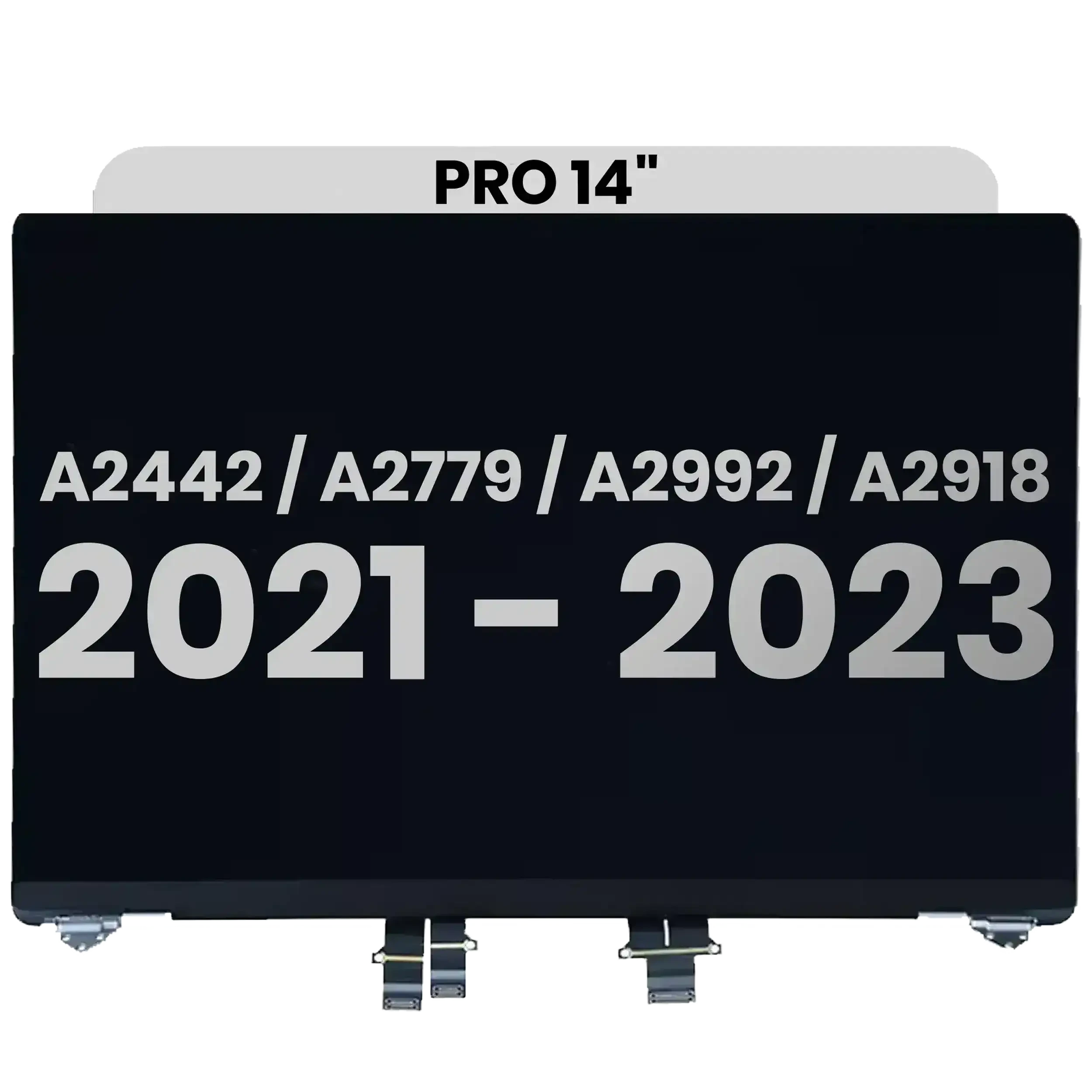 Display LCD completo per MacBook Pro 14" (A2442 / Late 2021) / (A2779 / Late 2023 ) / (A2992 / Late 2023) / (A2918 / Late 2023) (Used Service Pack Pull: grado A) (Argento)