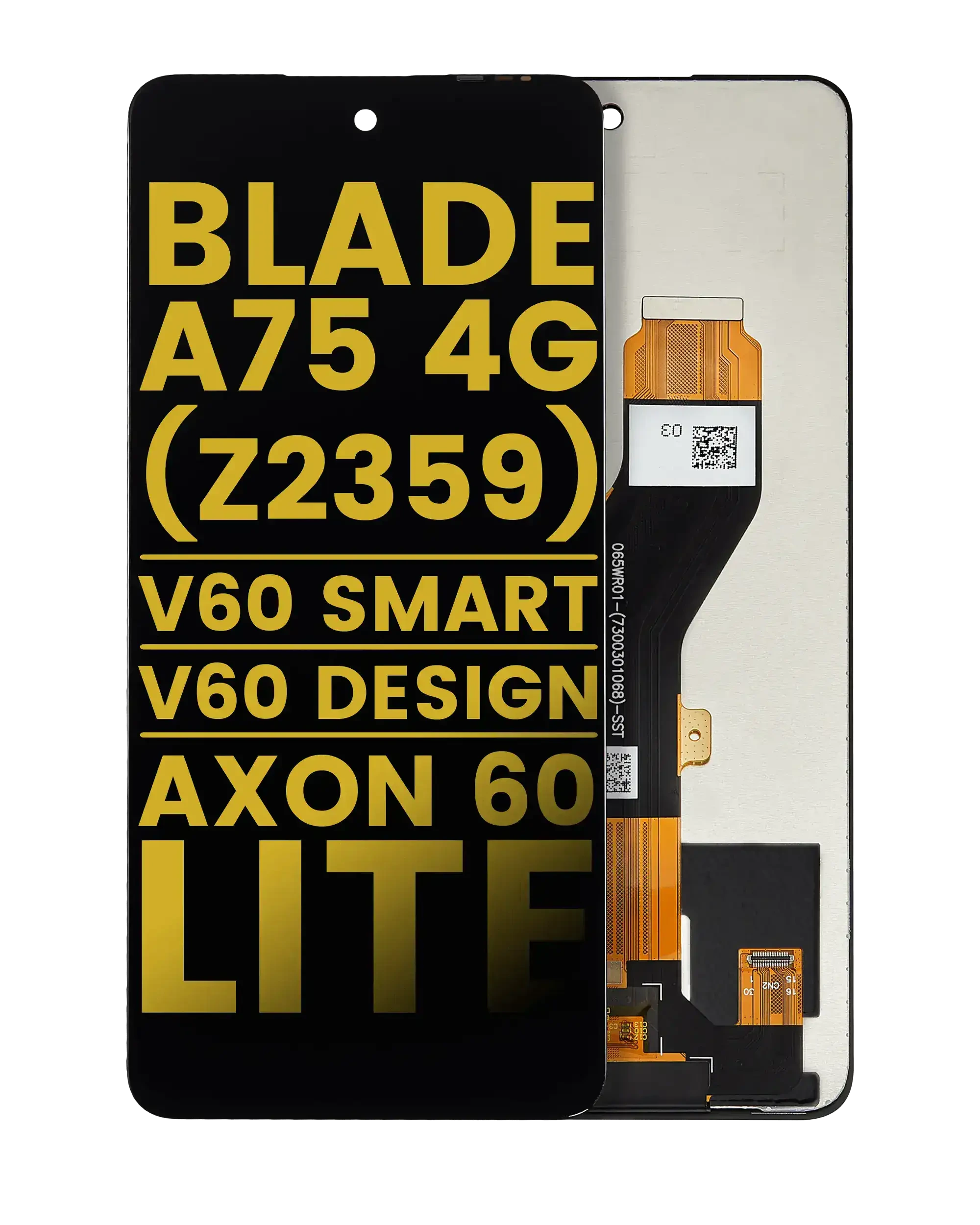 Display LCD completo senza Frame per ZTE Blade A75 4G (Z2359) / ZTE Blade V60 Design / ZTE Blade V60 Vita / Nubia V60 Design (Refurbished) (tutti i colori)