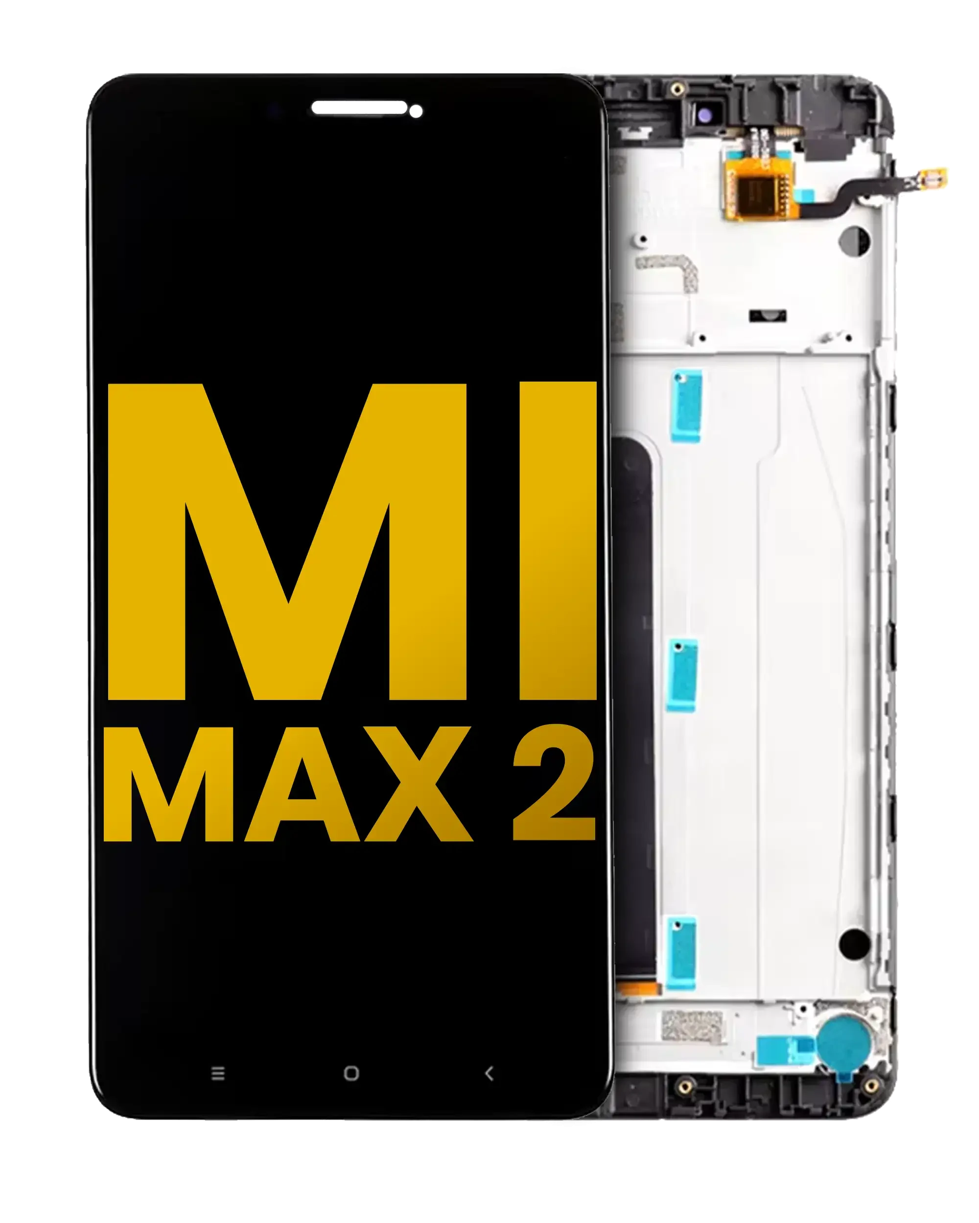 Display LCD completo con Frame per Xiaomi Mi Max 2 (Refurbished) (Matte Nero)