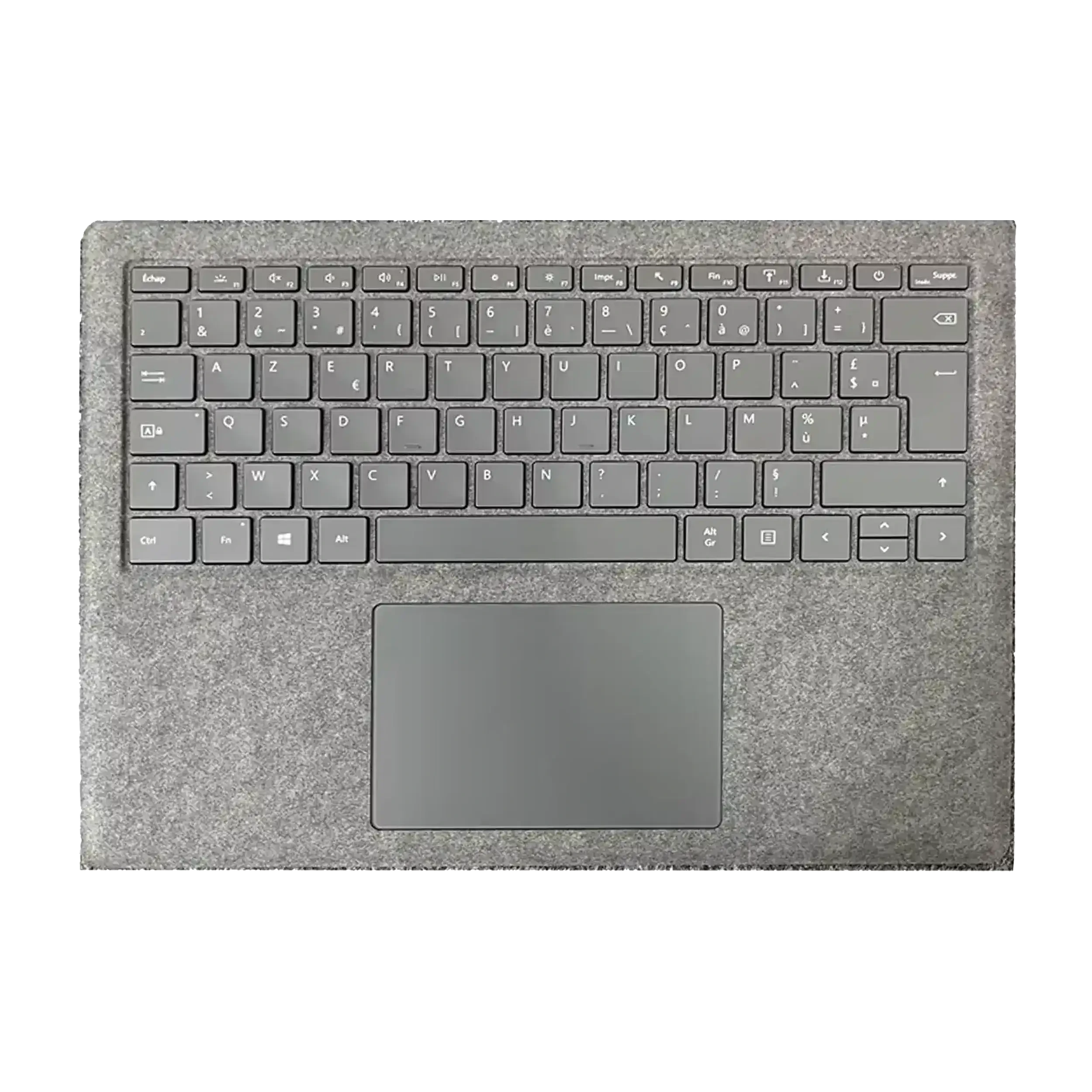 Top Case con tastiera (ISO French) per Microsoft Surface Laptop 3 13.5" (1867 / 1868) (Grigio)