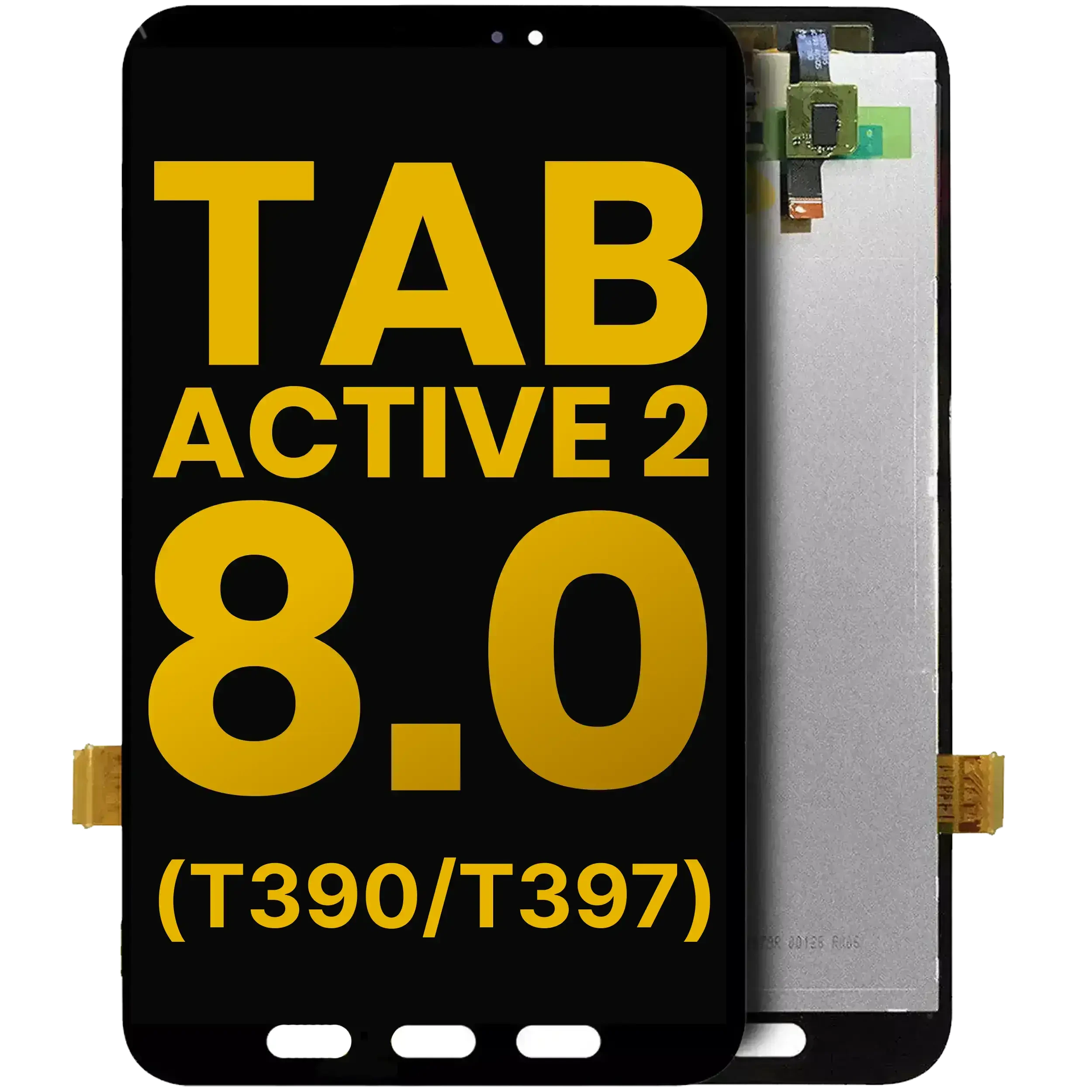 Display LCD completo senza Frame per Samsung Galaxy Tab Active 2 8.0" (T390 / T397) (2017) (Refurbished) (Wifi Version) (Nero)
