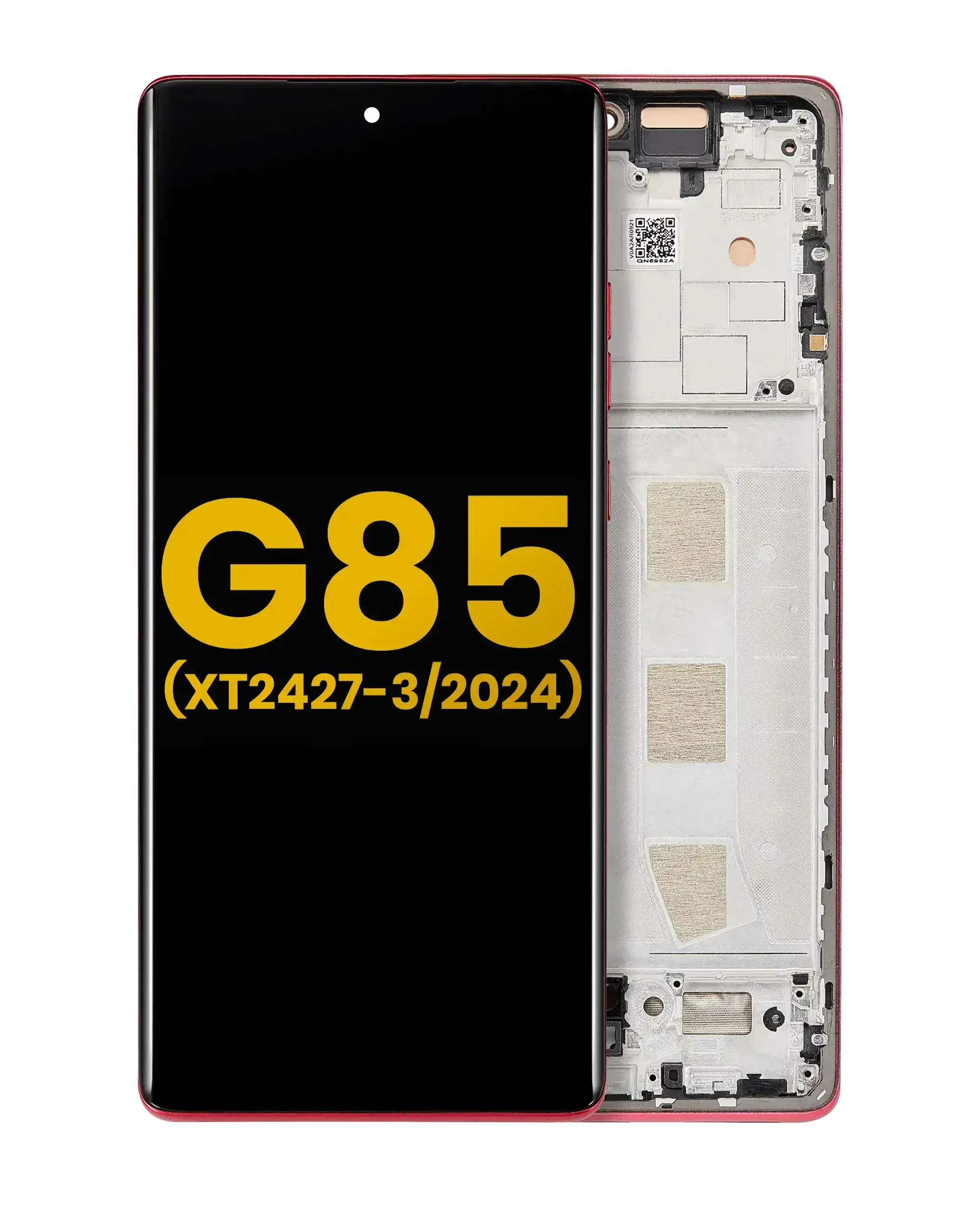 Display OLED completo con Frame per Motorola Moto G85 (XT2427-3 / 2024) (Refurbished) (Magenta)