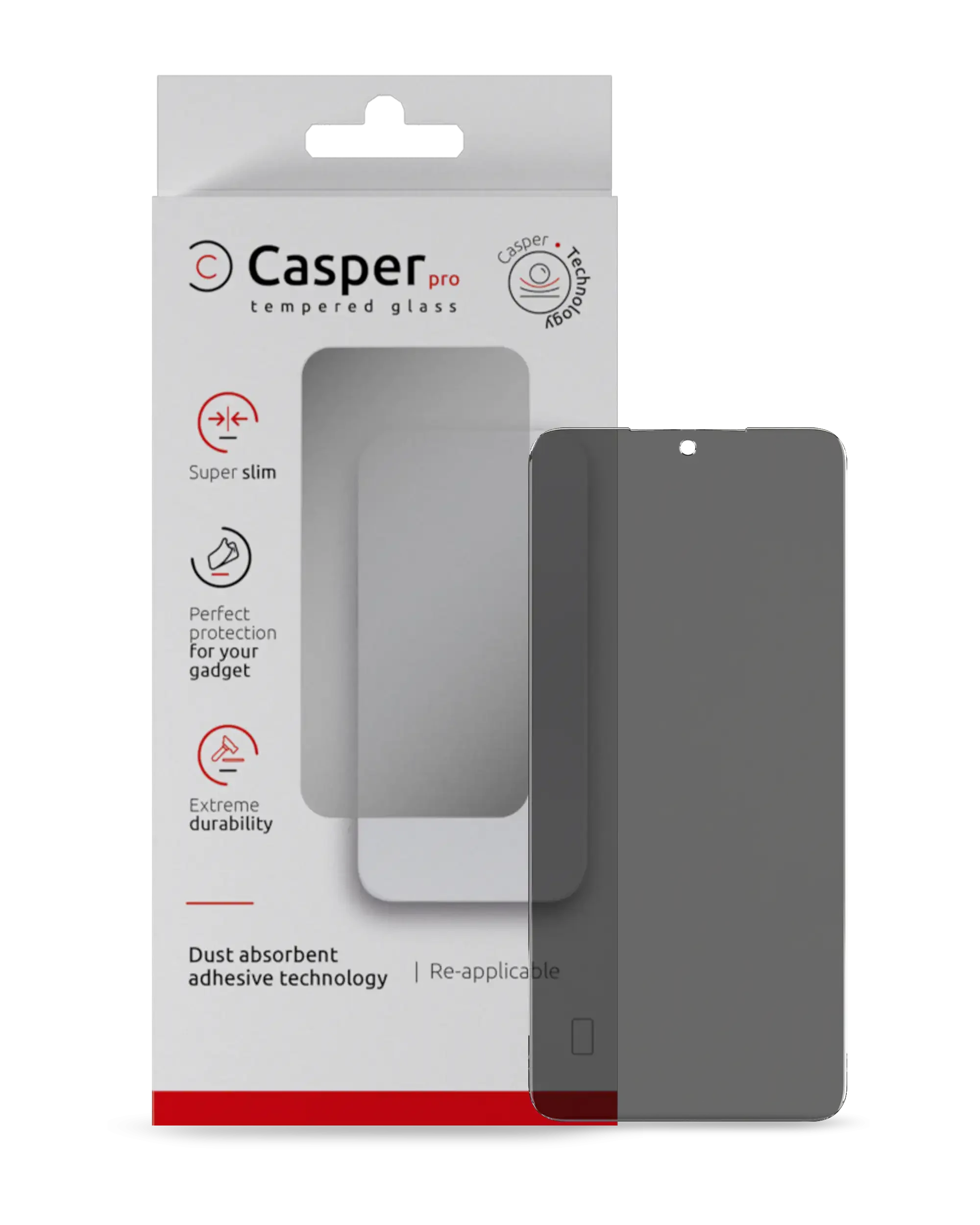Casper Pro Vetro temperato per Samsung Galaxy S24 / S25 (confezione retail) (Privacy)
