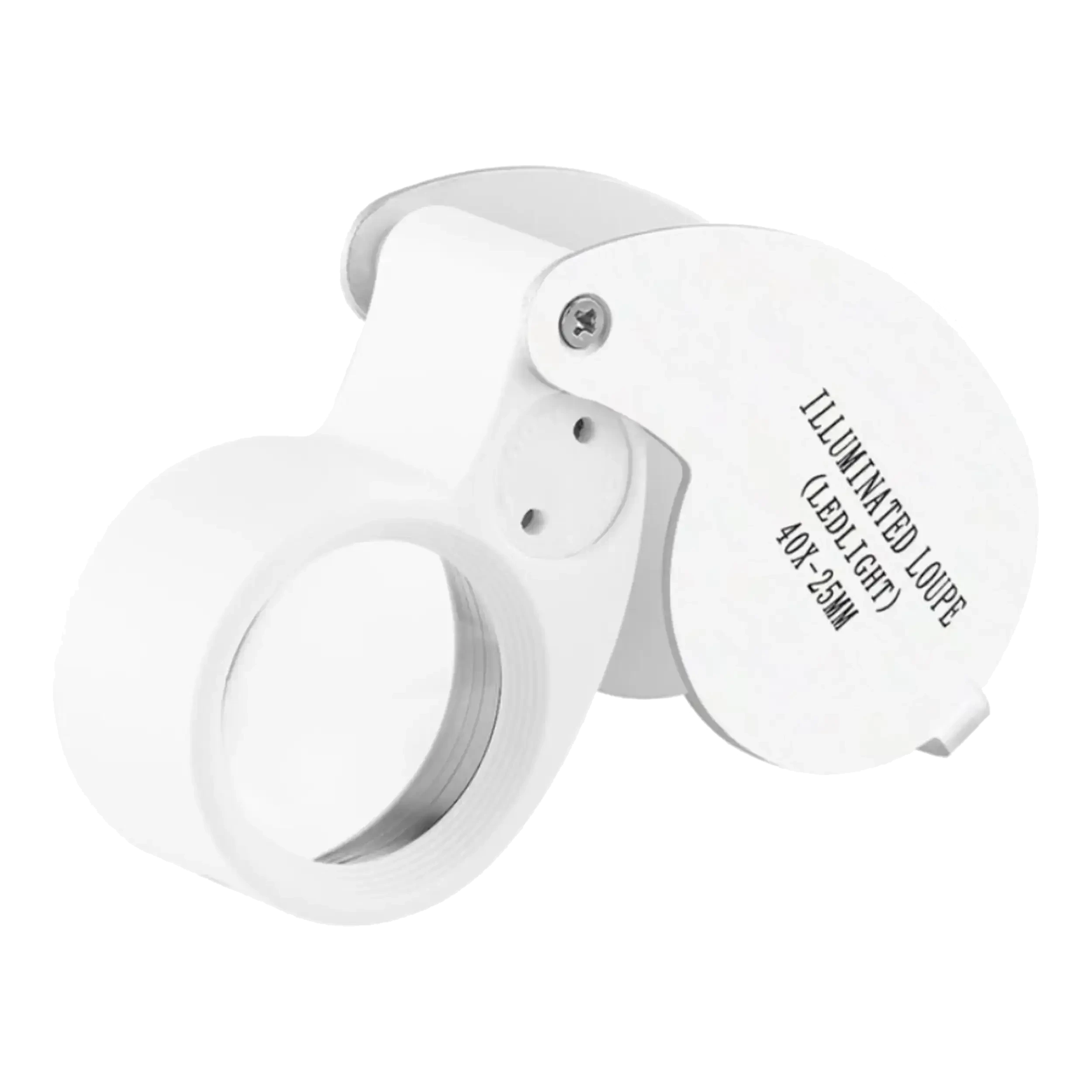 LED Light 6-Shaped Magnifier Illuminated Loupe (40X25mm)