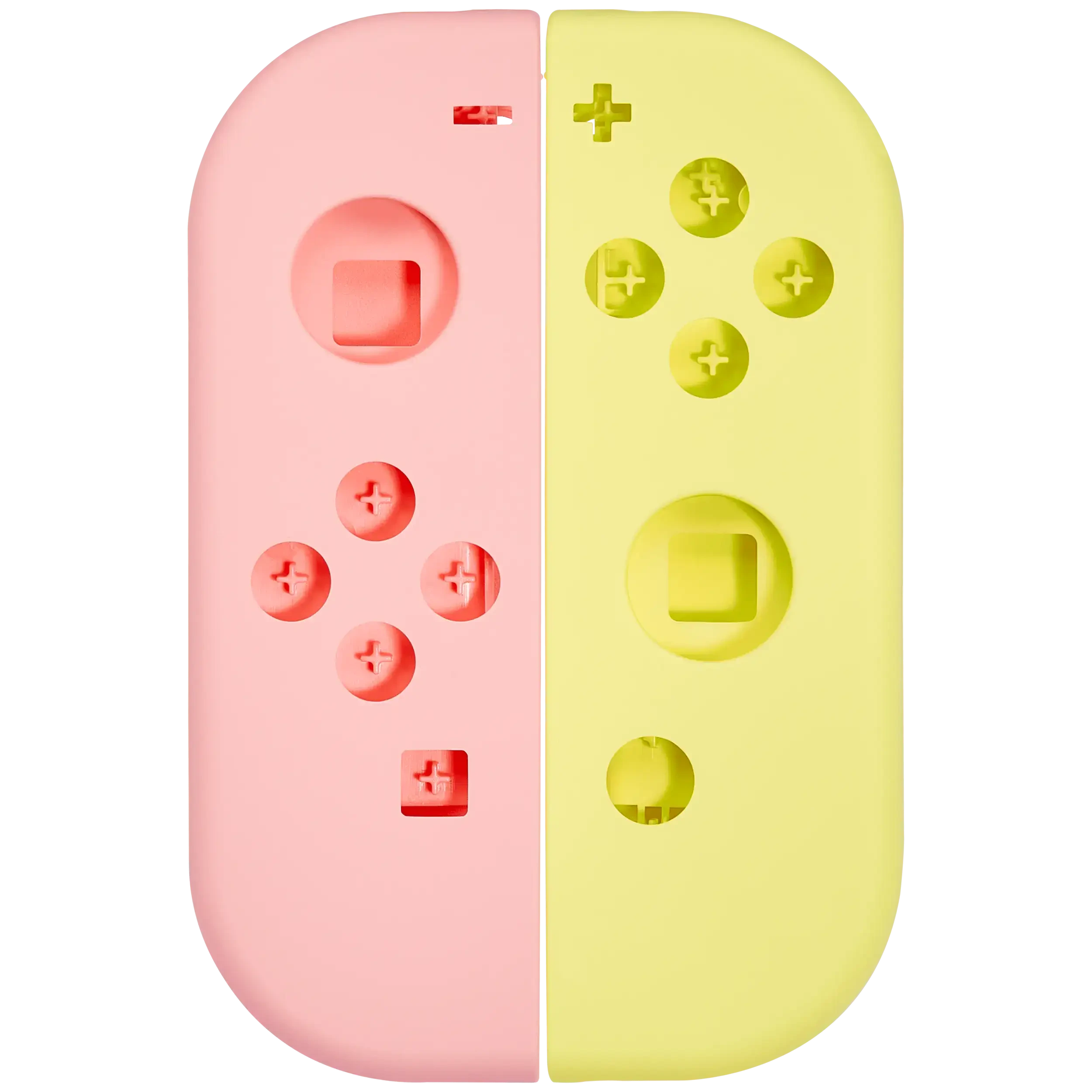 Scocca Shell per Nintendo switch Joy Con Controller (Rosa / Giallo)