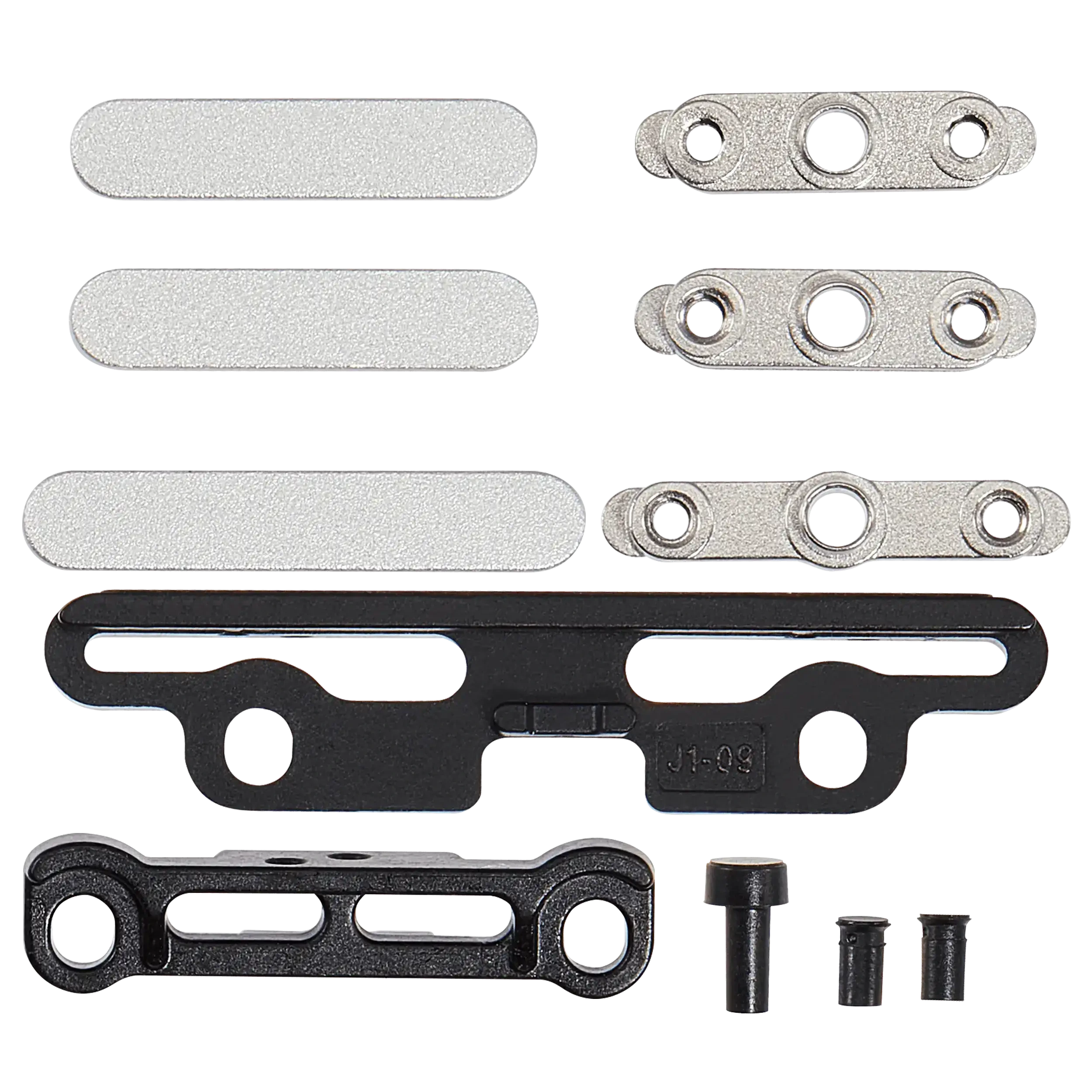 Full Button e staffa Set per iPad Pro 11" 5th Gen (2024) / Pro 13" 7th Gen (2024) (11 set pezzi) (Argento)
