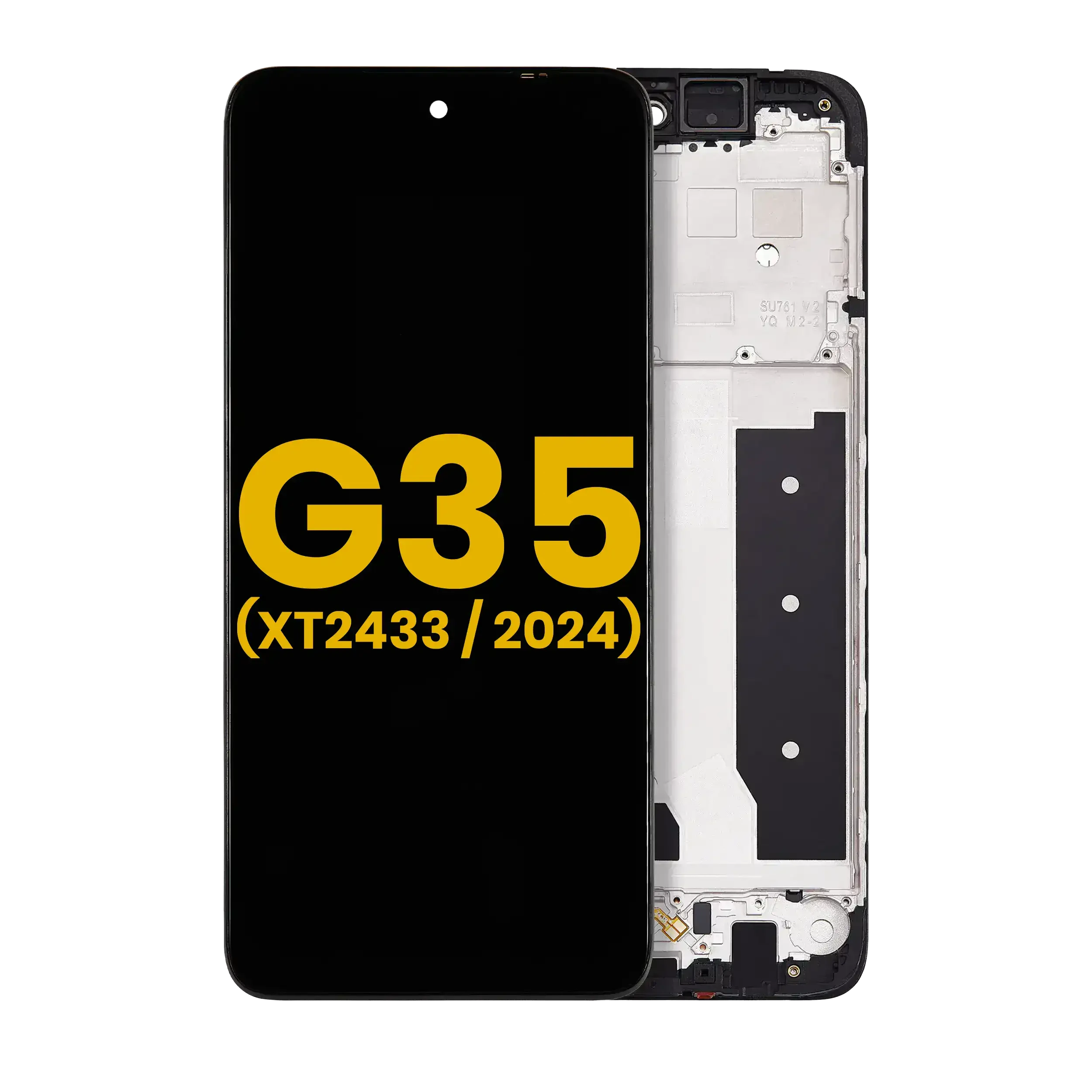 Display LCD completo con Frame per Motorola Moto G35 5G (XT2433 / 2024) (Refurbished) (tutti i colori)