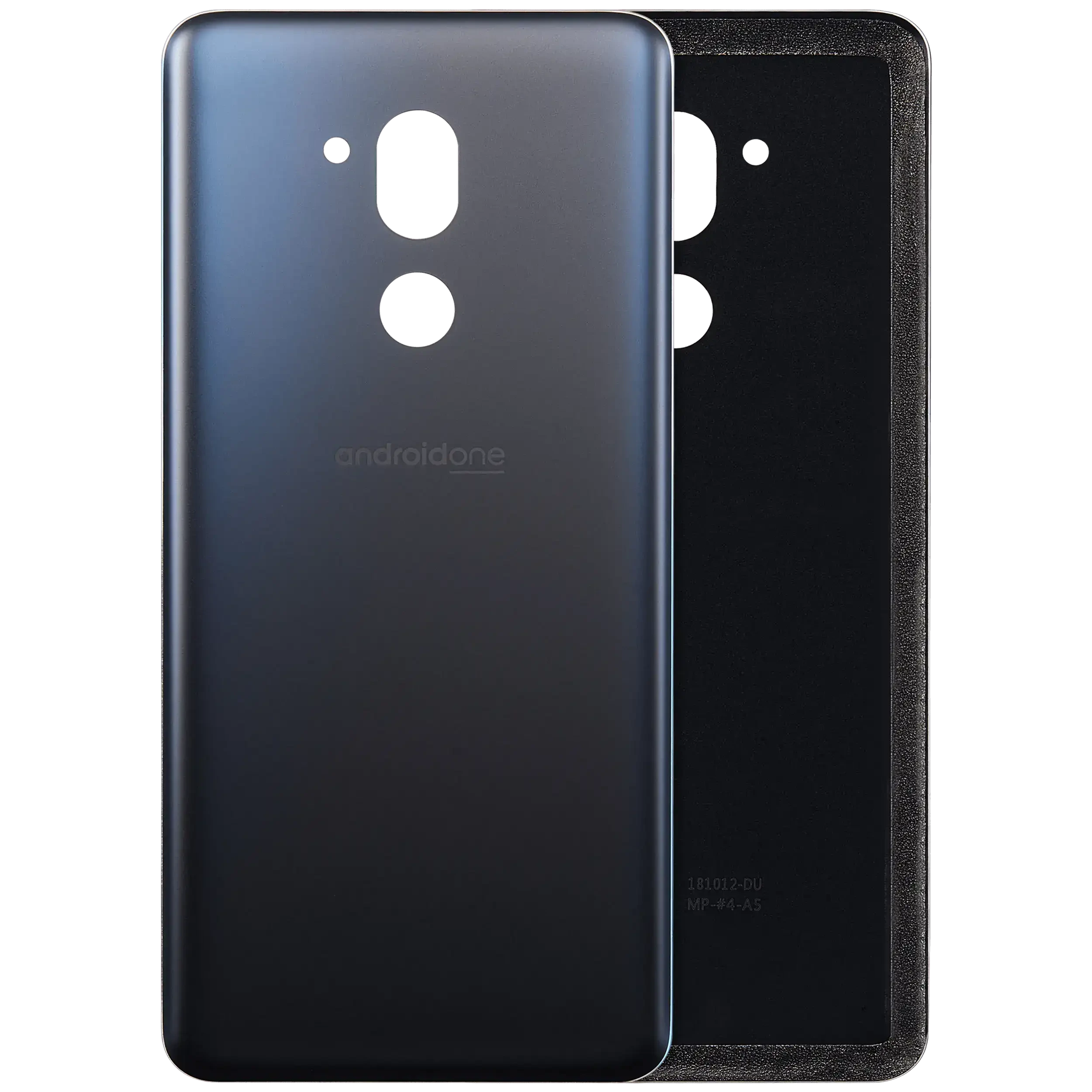 vetro cover posteriore con adesivo Pre-Installed per LG G7 One (New Aurora Nero)