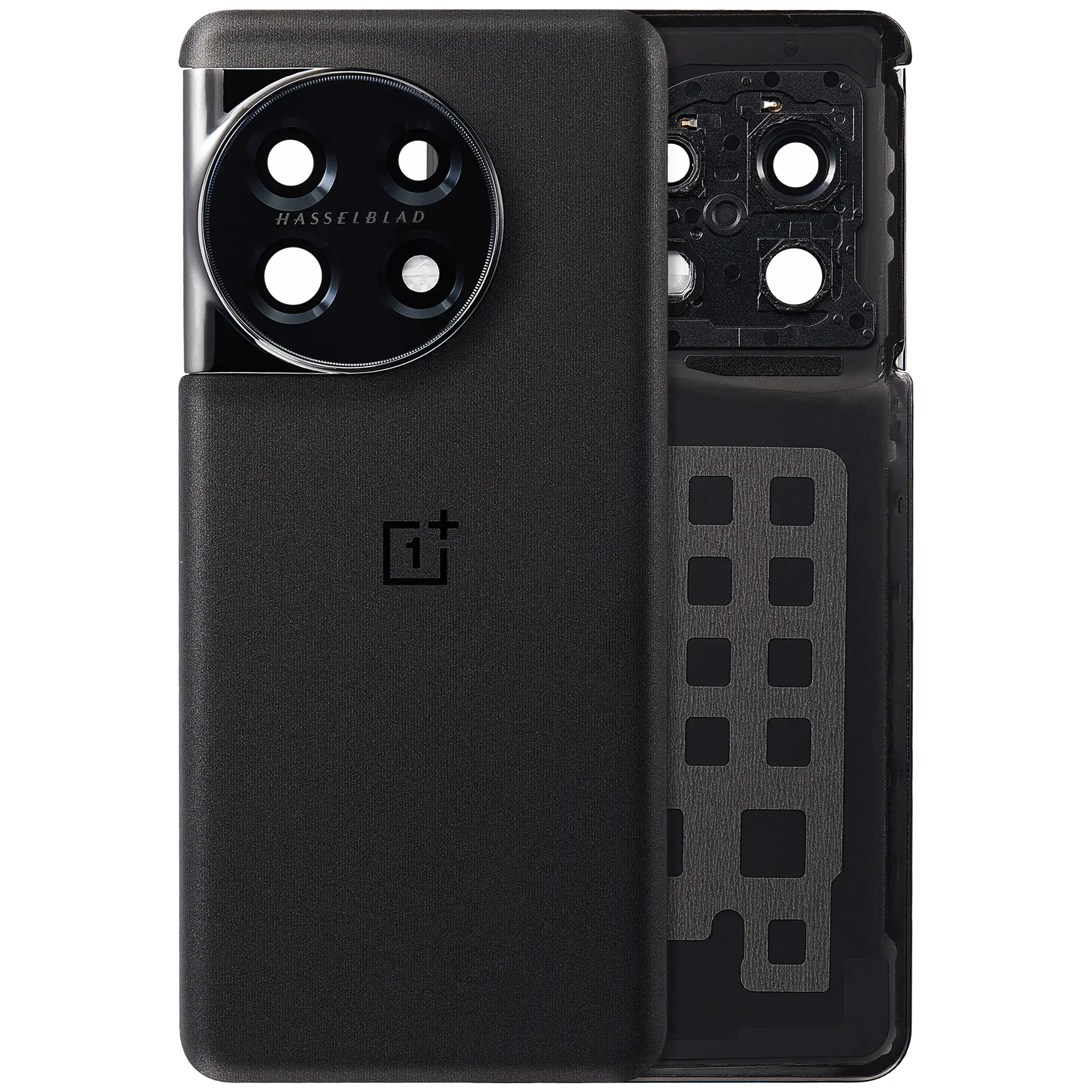 vetro cover posteriore con Vetro fotocamera staffa per OnePlus 11 (Titan Nero)