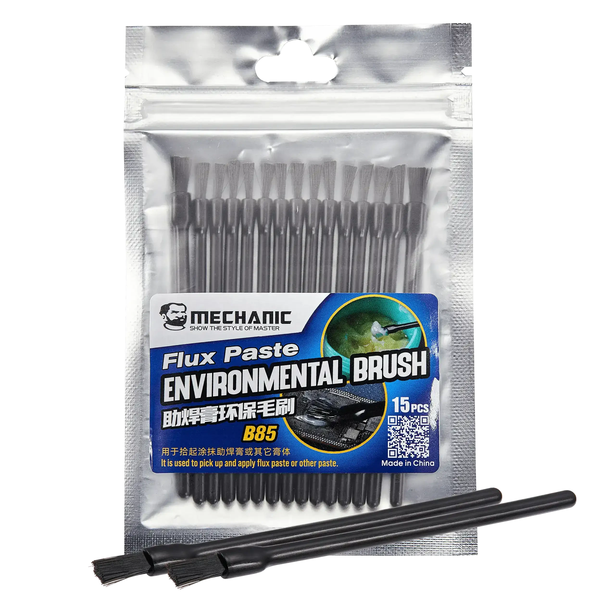 B85 Flux Paste Environmental Brush (15 set pezzi) (Mechanic)
