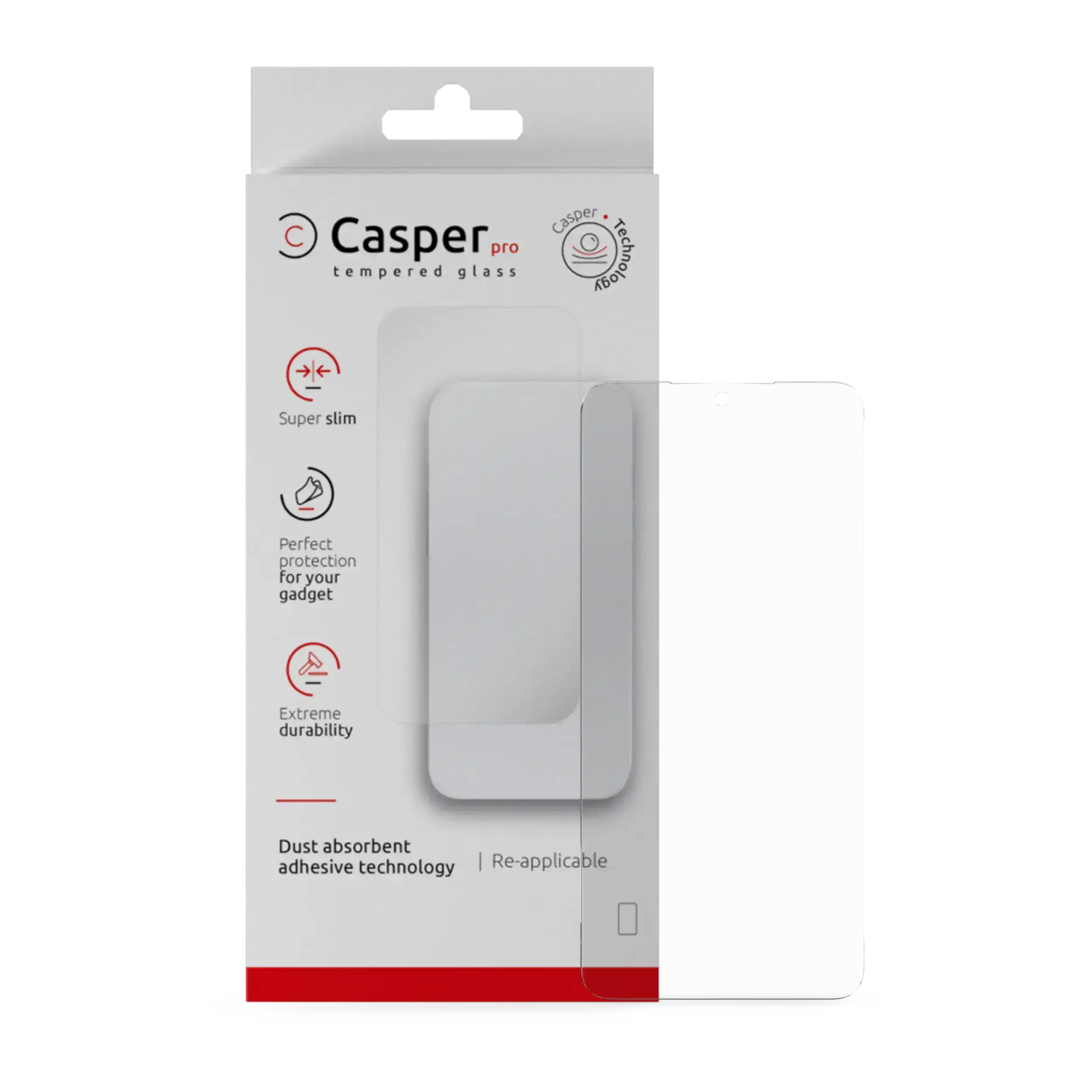 Casper Pro Vetro temperato per Samsung Galaxy S25 Edge (confezione retail) (Trasparente)
