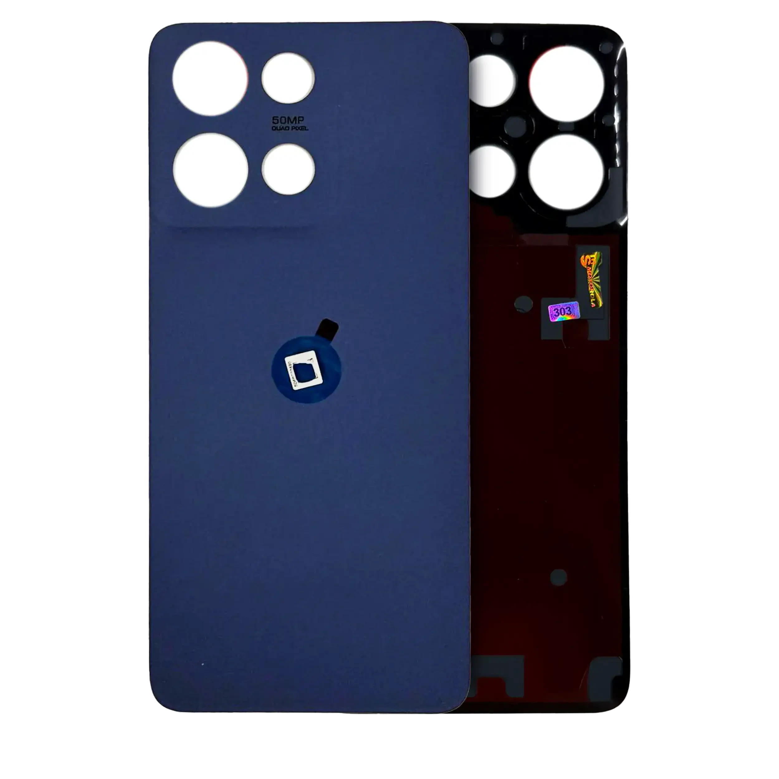 vetro cover posteriore per Motorola Moto G 5G (XT2513 / 2025) (Service Pack) (Sapphire Blu)