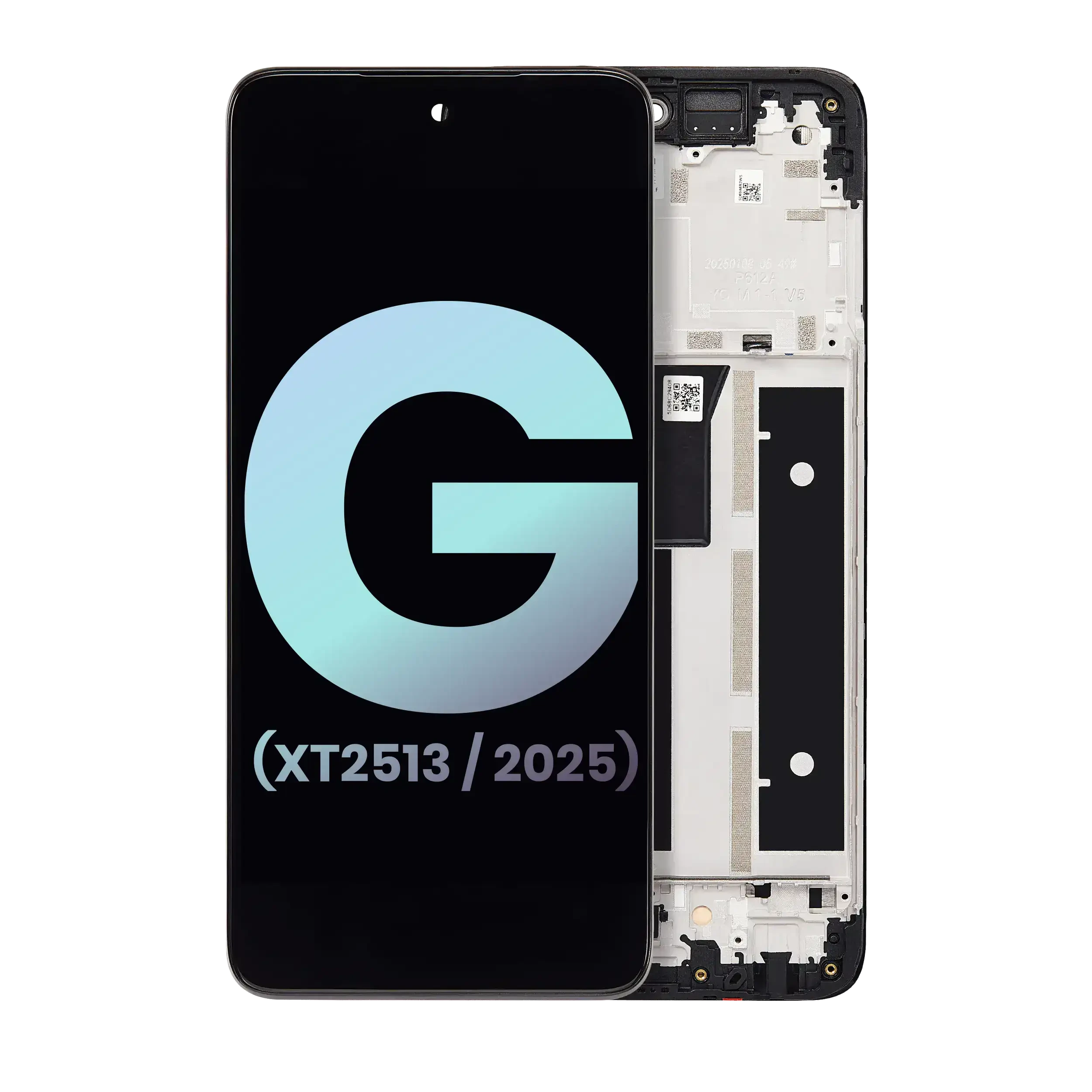 Display LCD completo con Frame per Motorola Moto G 5G (XT2513 / 2025) (Service Pack) (tutti i colori)