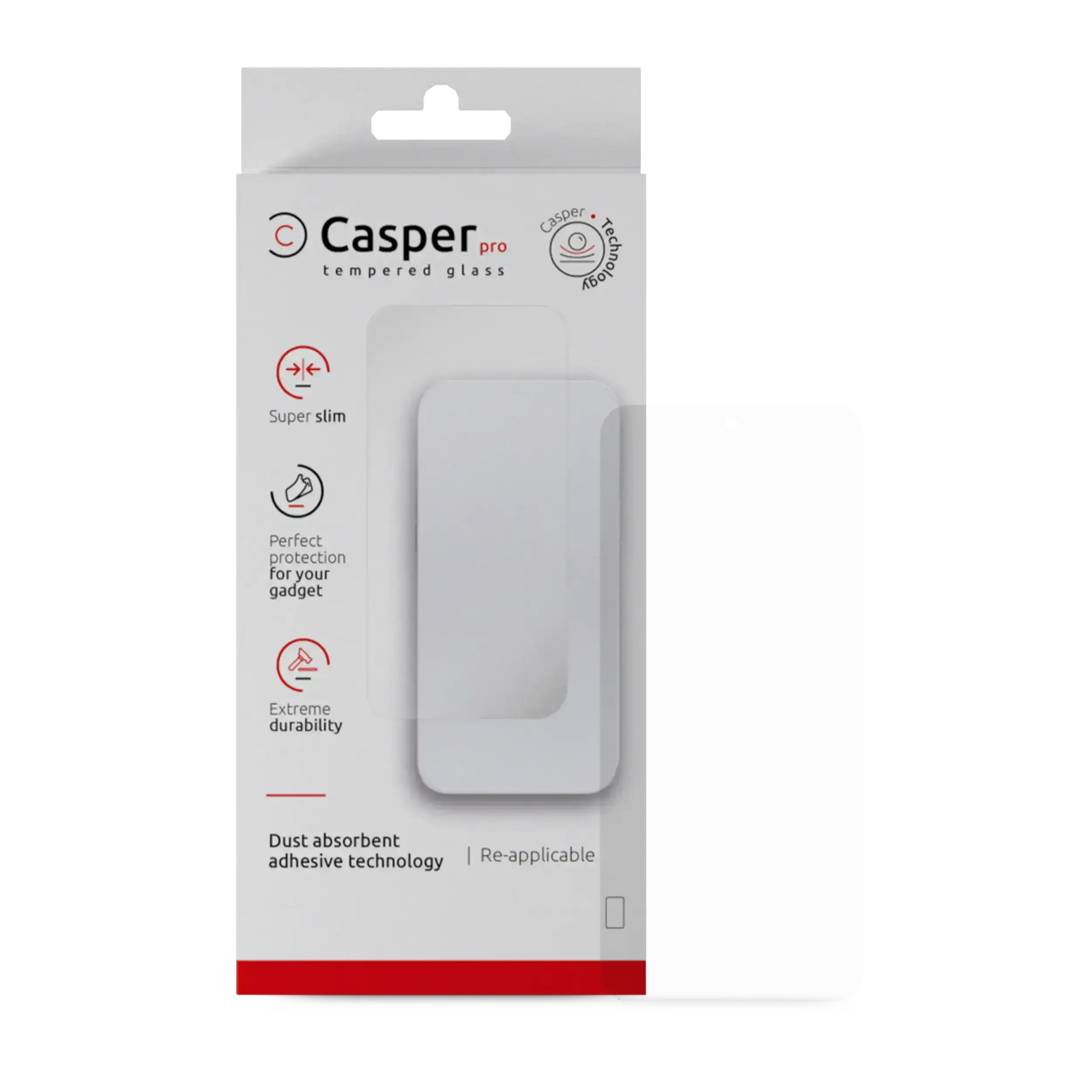 Casper Pro Vetro temperato per Google Pixel 9A (confezione retail) (Trasparente)