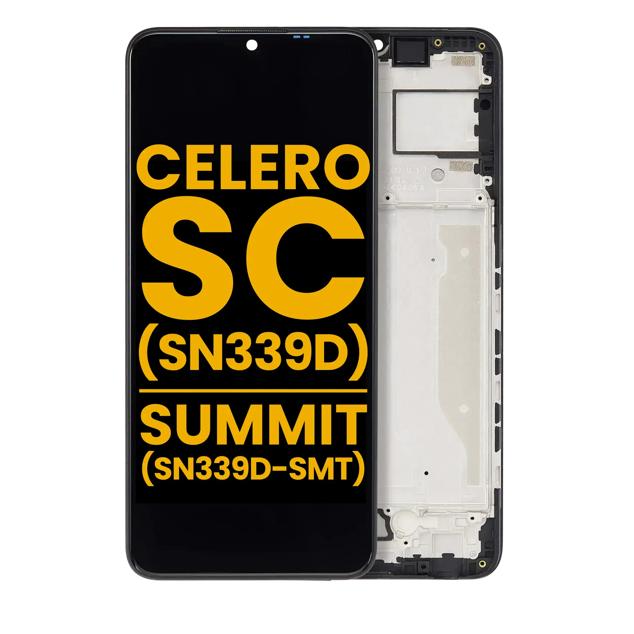Display LCD completo con Frame per Boost Mobile Celero 5G SC (SN339D) / Summit 5G (SN339D-SMT) (Refurbished) (tutti i colori)