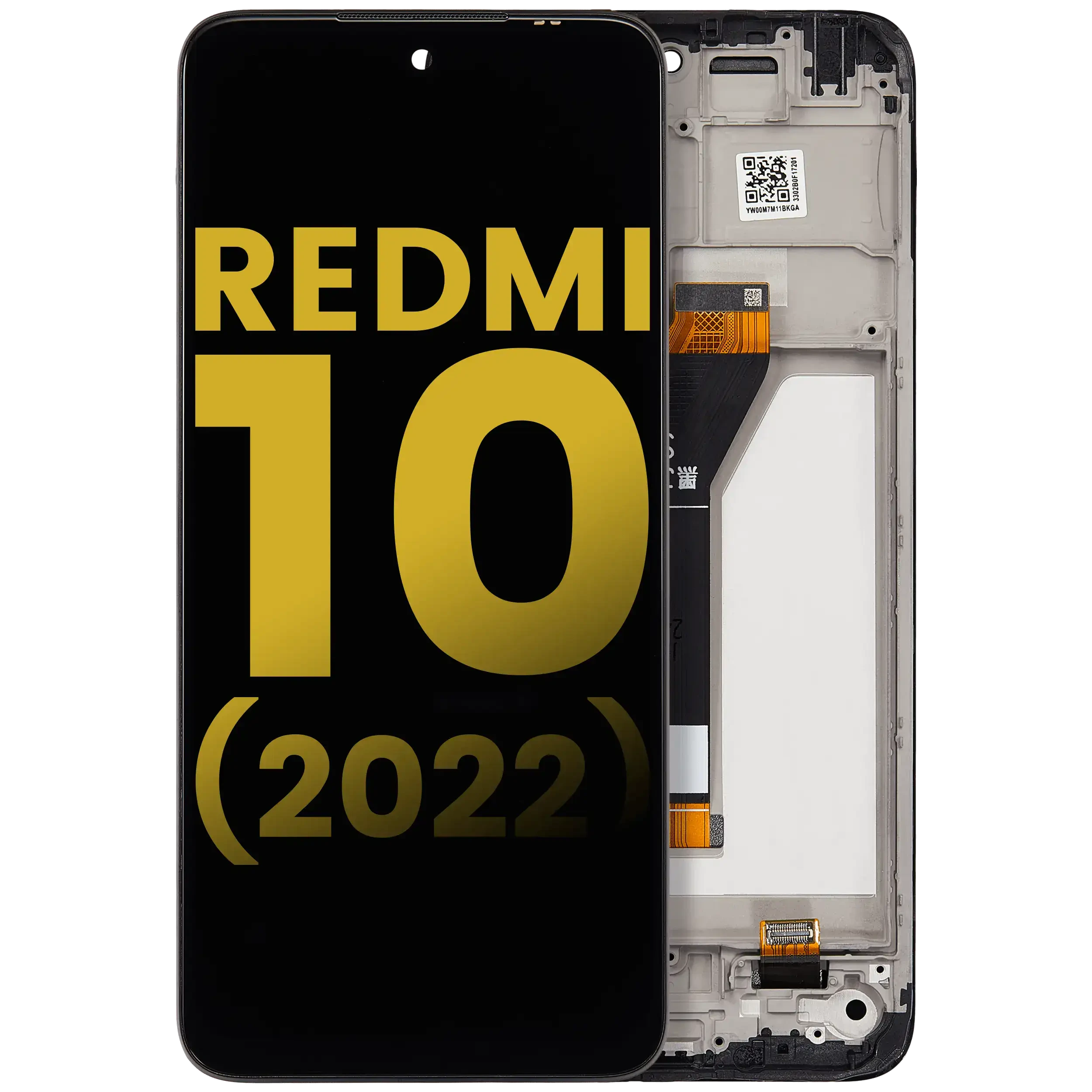 Display LCD completo con Frame per Xiaomi Redmi 10 (2022) / Redmi 10 Prime (2022) (Aftermarket Plus) (tutti i colori)