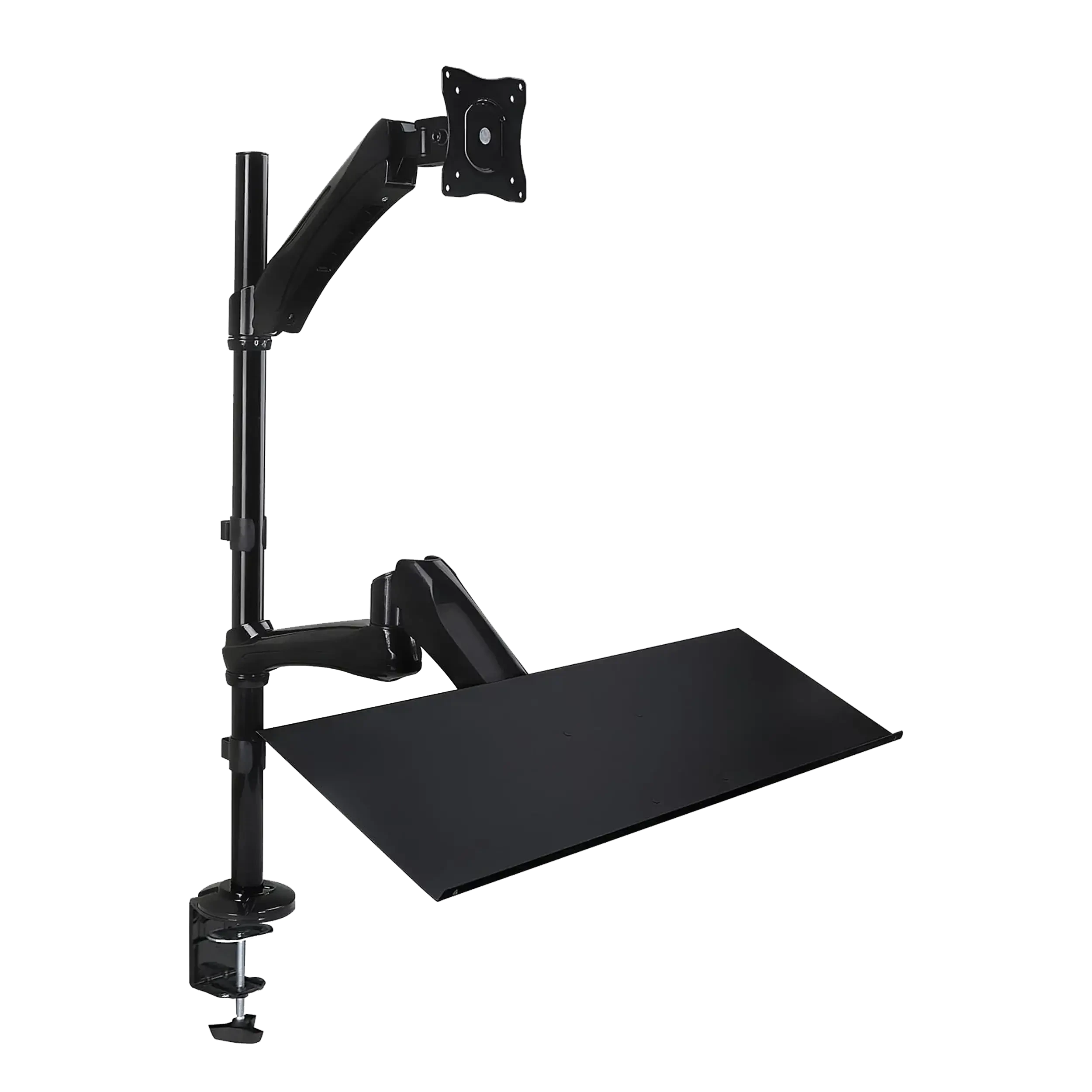 Height Adjustable Sit-Stand Desk Mount Workstation per Monitor e tastiera MI-7921 (Mount-It)