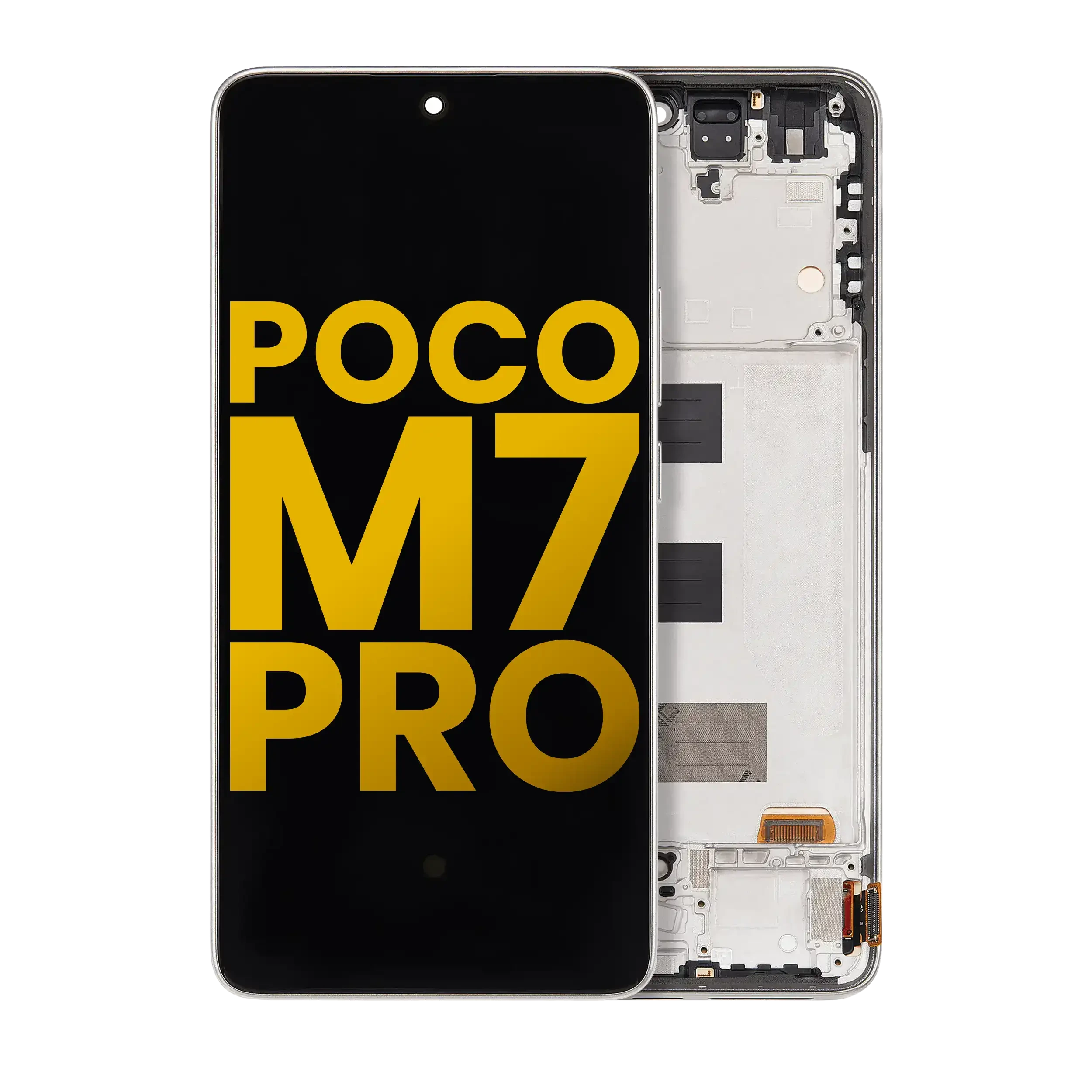 Display OLED completo con Frame per Xiaomi Poco M7 Pro 5G (Refurbished) (Lunar Dust)