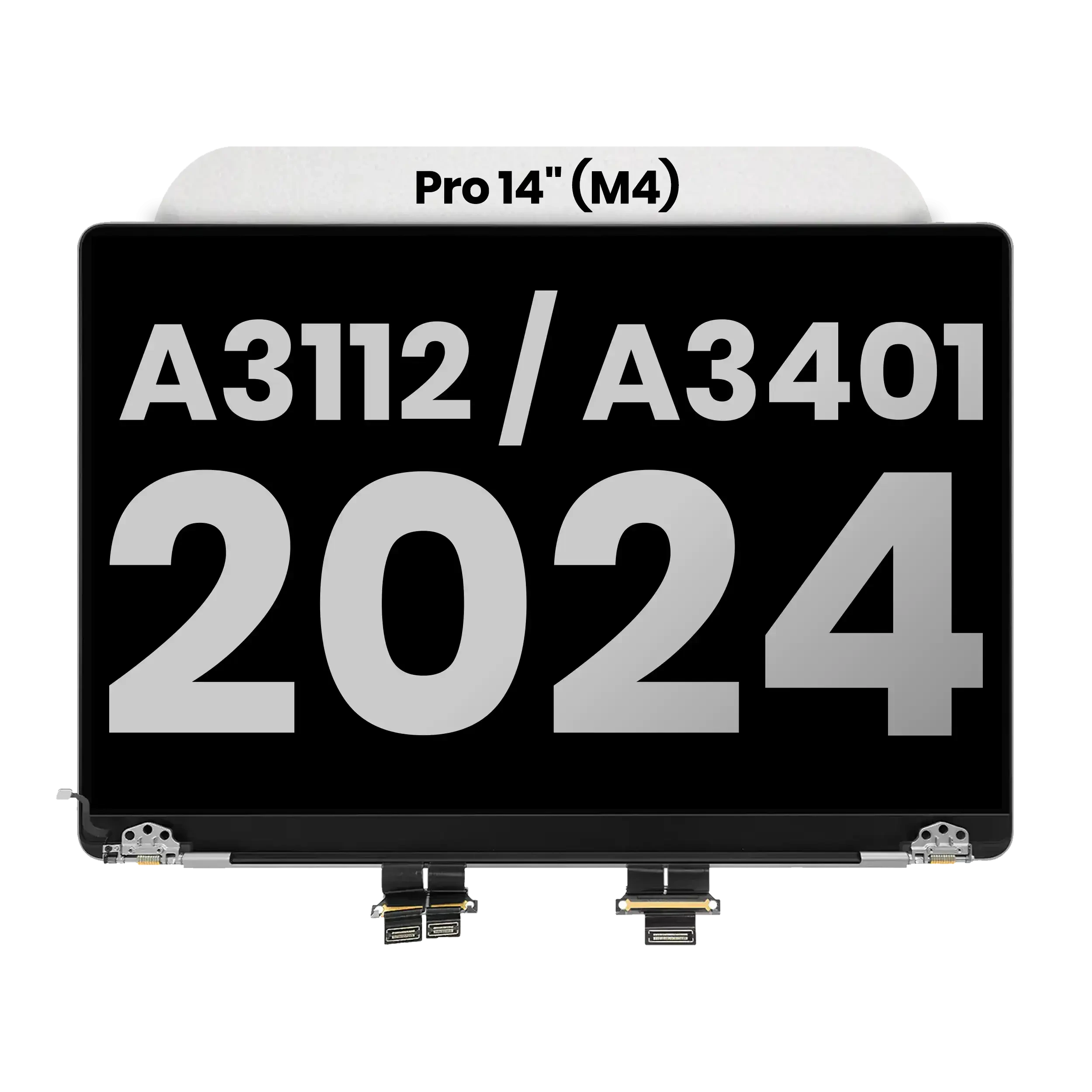 Display LCD completo (Glossy) MacBook Pro 14" (A3112 / A3401 / A3185 / A3434) (Late 2024-Late 2025) (Used Service Pack Pull: grado A) (Nero siderale)