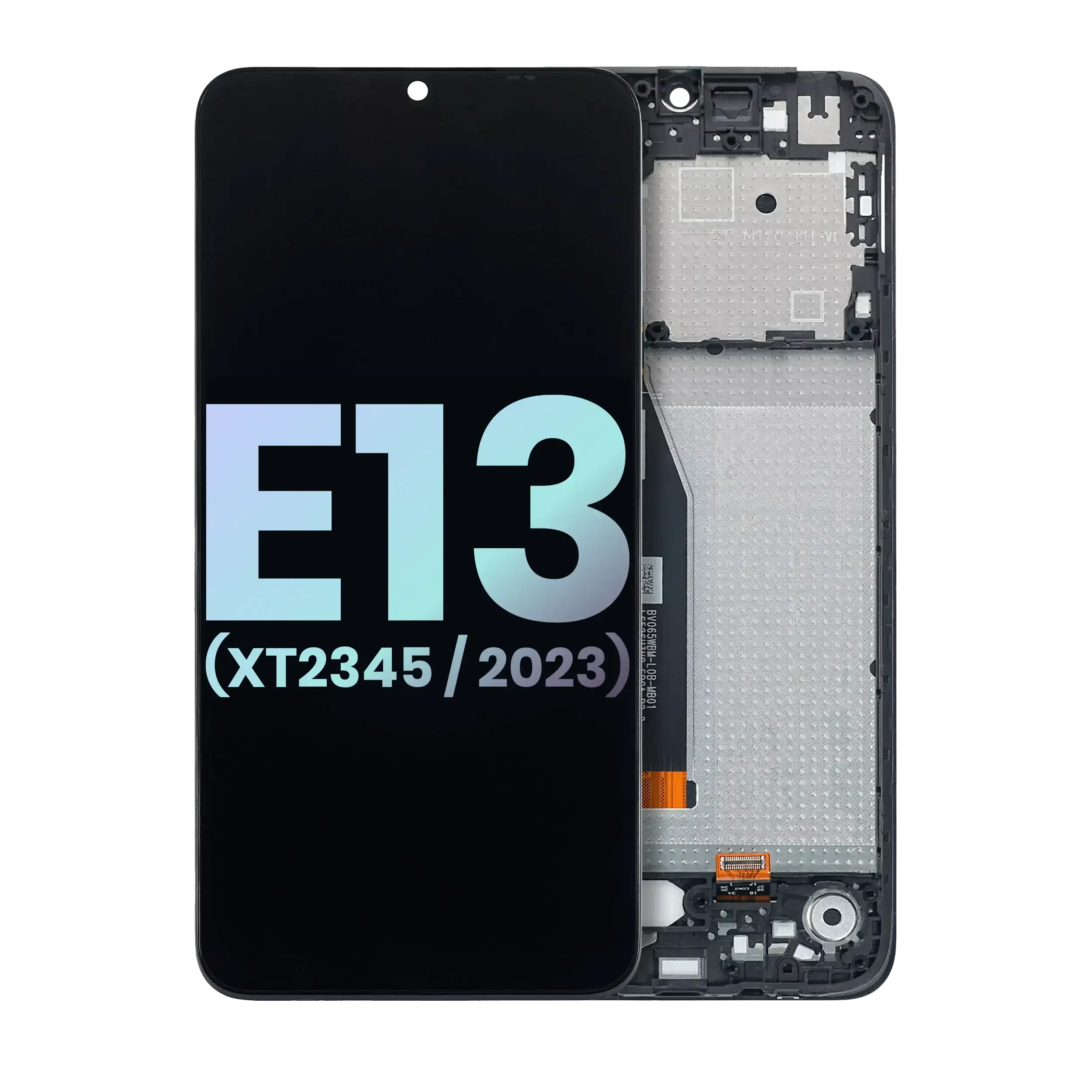 Display LCD completo con Frame per Motorola Moto E13 (XT2345 / 2023) (Service Pack) (tutti i colori)