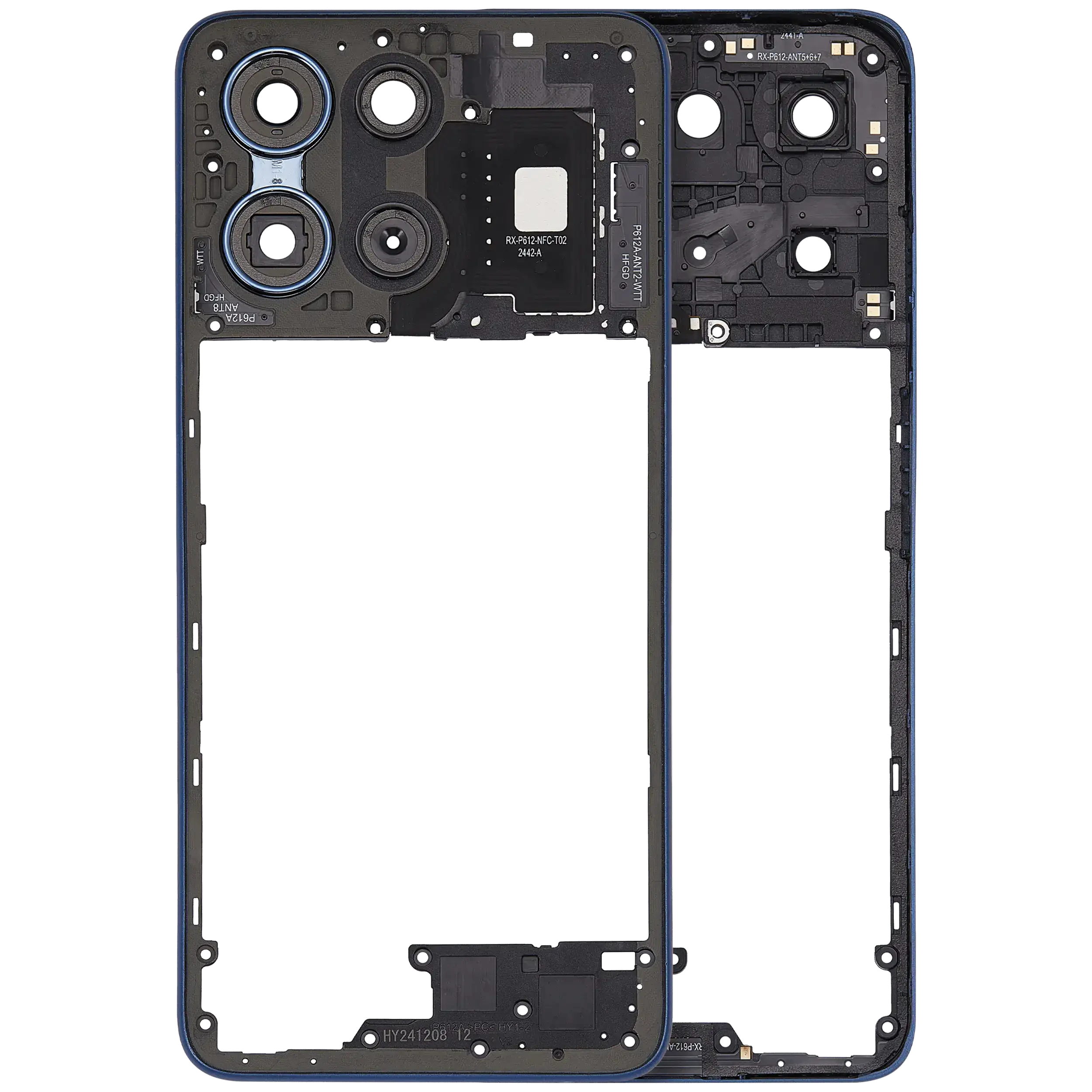 Frame centrale per Motorola Moto G 5G (XT2513 / 2025) (Sapphire Blu)
