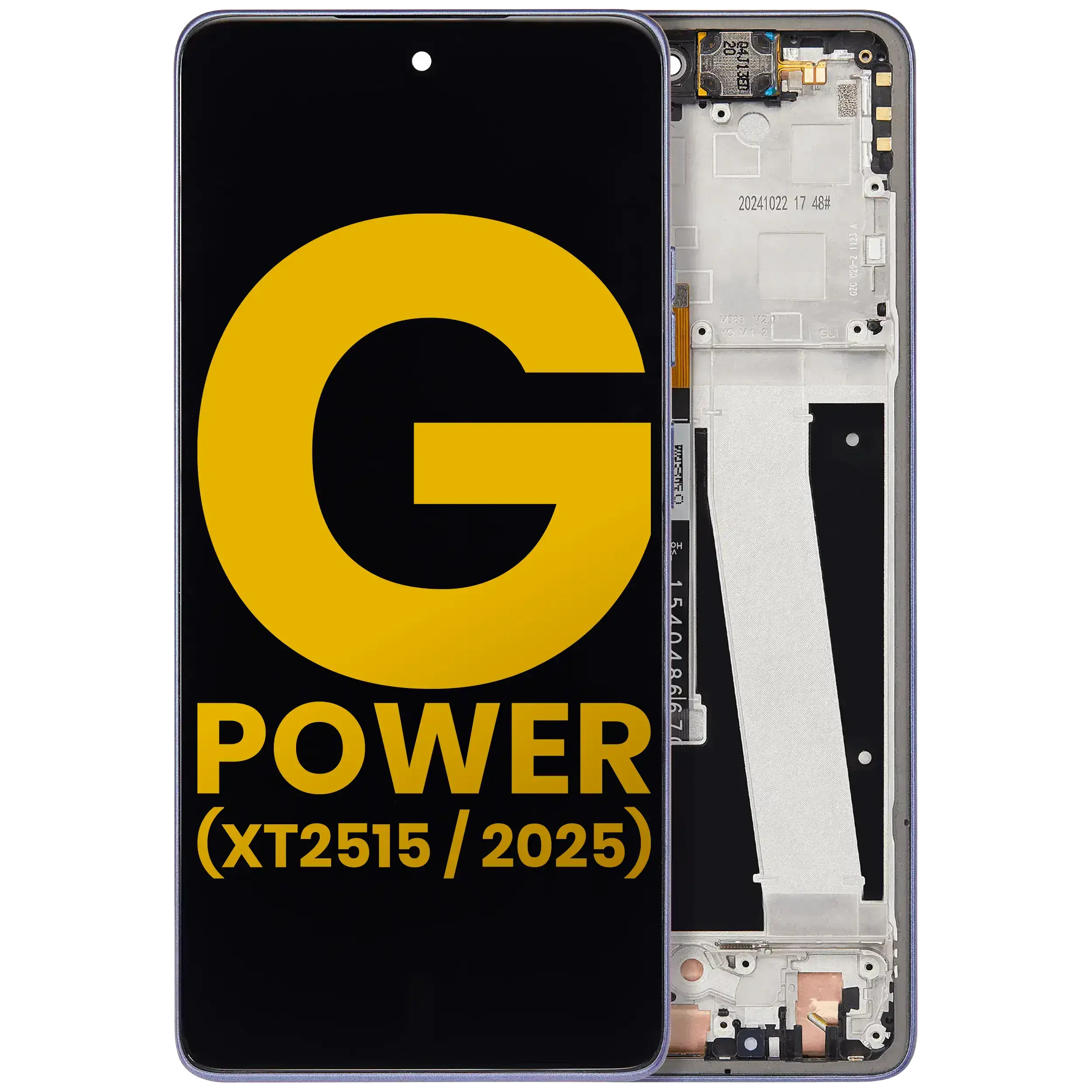 Display LCD completo con Frame per Motorola Moto G Power 5G (XT2515 / 2025) (Refurbished) (Slate Grigio)