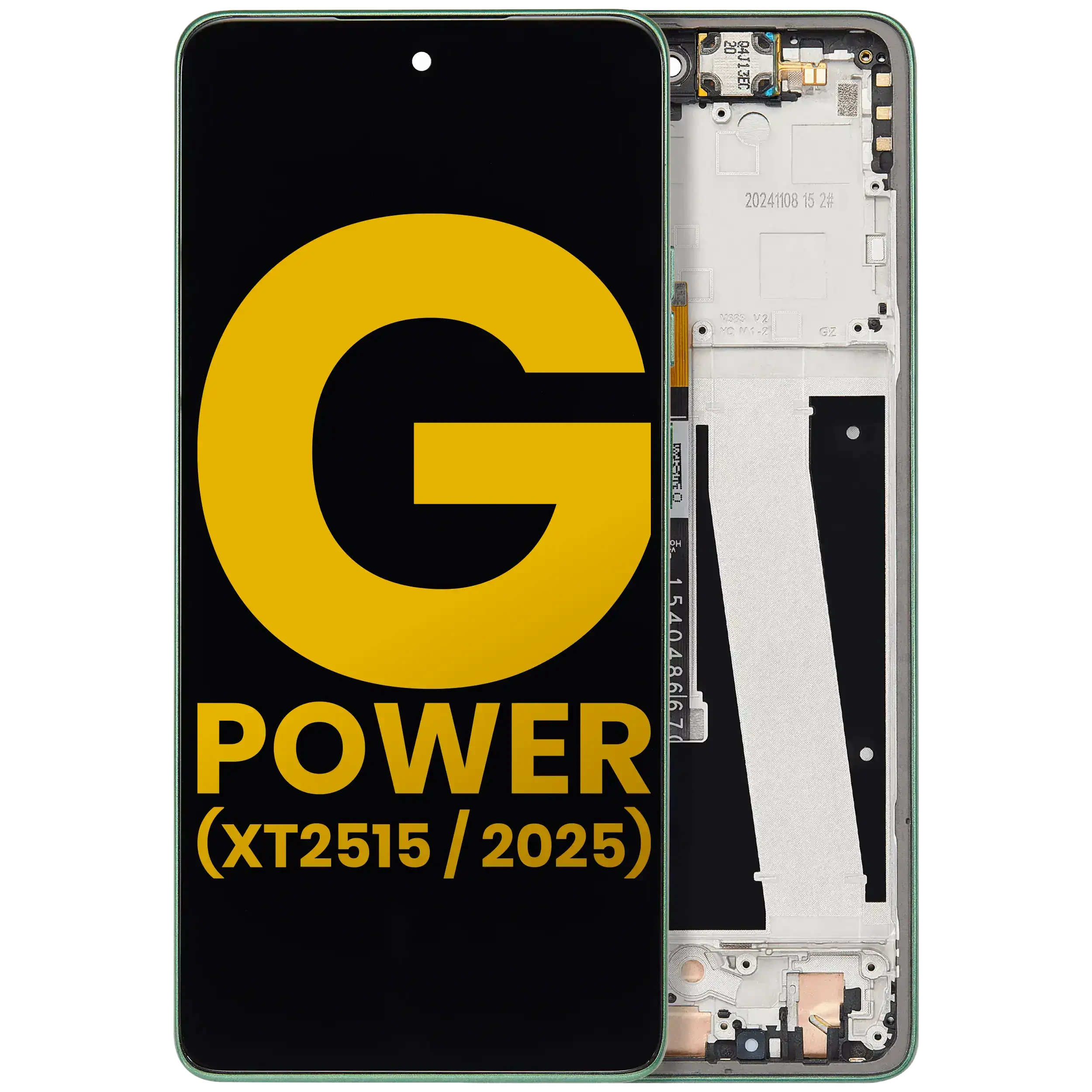 Display LCD completo con Frame per Motorola Moto G Power 5G (XT2515 / 2025) (Refurbished) (Leaf Verde)