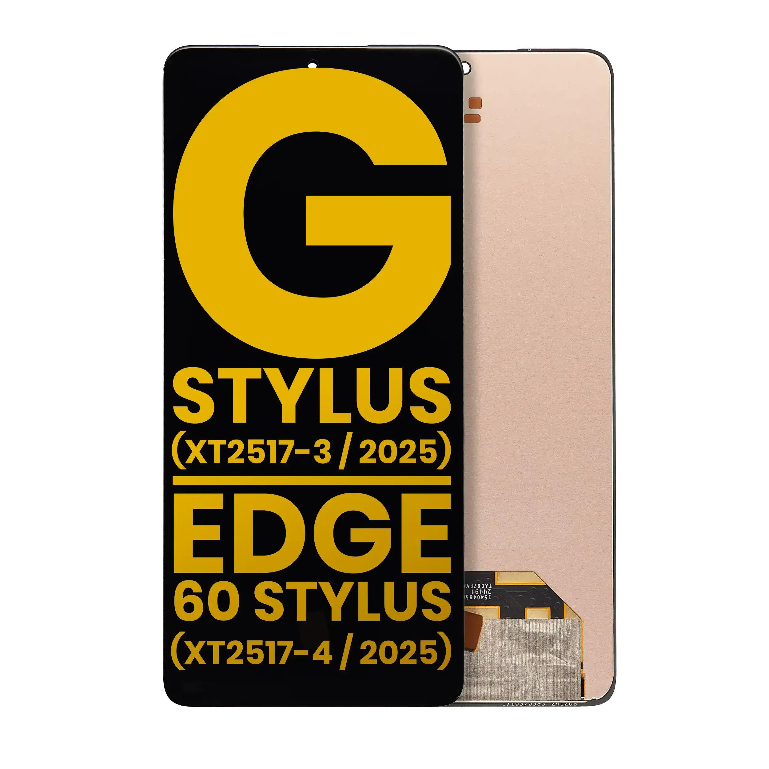 Display OLED completo senza Frame per Motorola Moto G Stylus 5G (XT2517- 1 / 2 / 3 / 2025) / Edge 60 Stylus (XT2517-4 / 2025) (Refurbished) (tutti i colori)