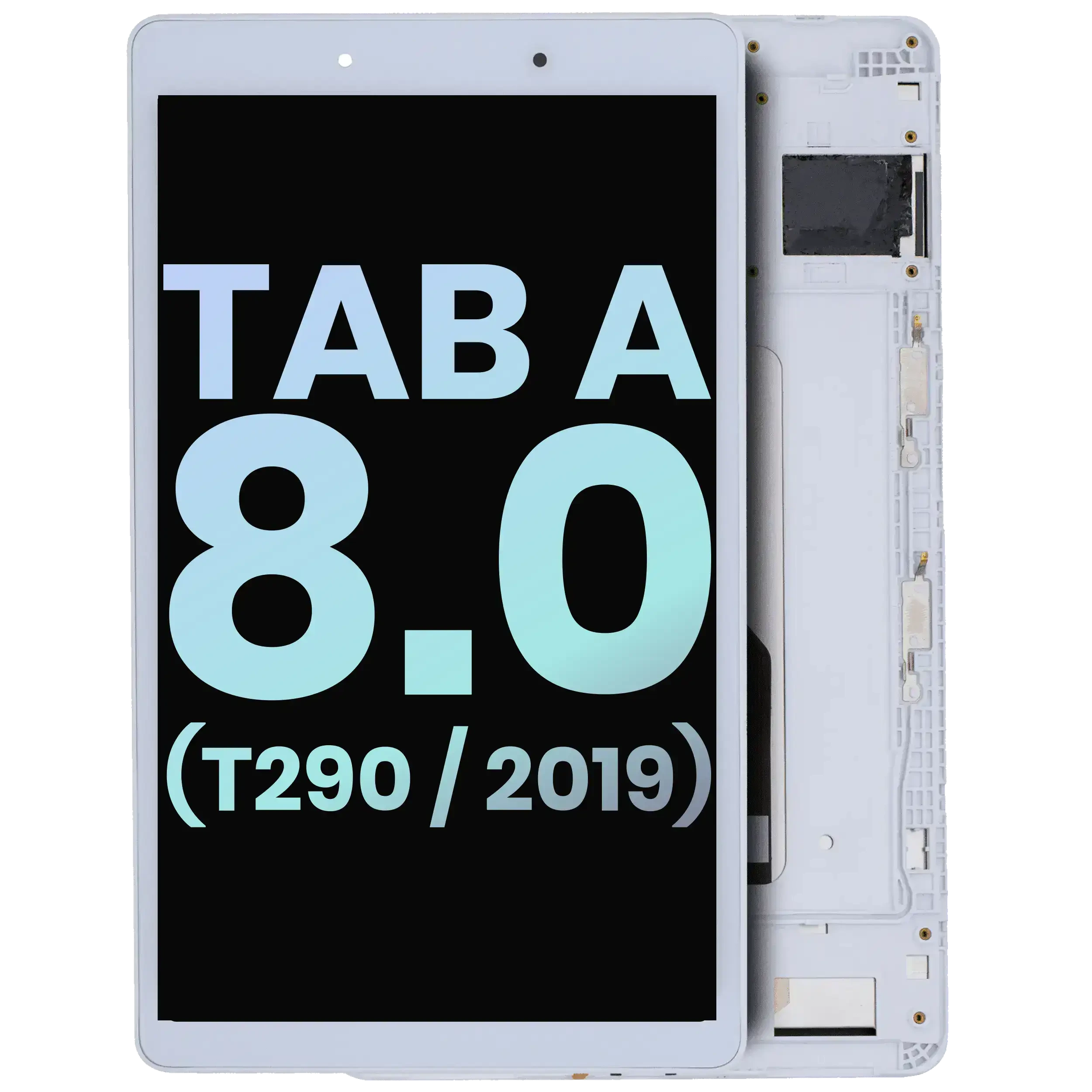 Display LCD completo con Frame per Samsung Galaxy Tab A 8.0" (T290) (2019) (WiFi Version) (Service Pack) (Bianco)