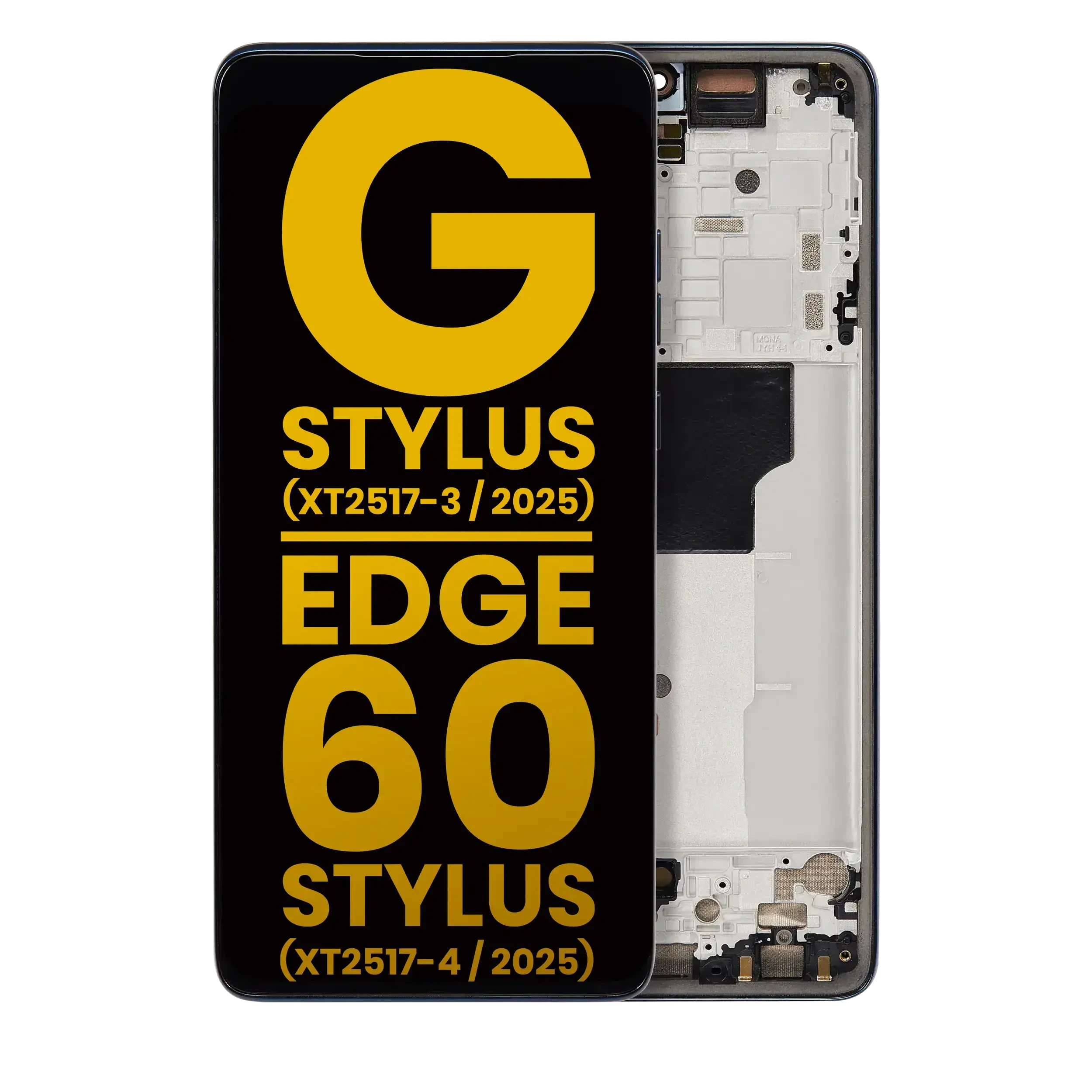 Display OLED completo con Frame compatibile per Motorola Moto G Stylus 5G (XT2517-3 / 2025) / Motorola Moto Edge 60 Stylus (XT2517-4 / 2025) (Refurbished) (Gibraltar Sea)
