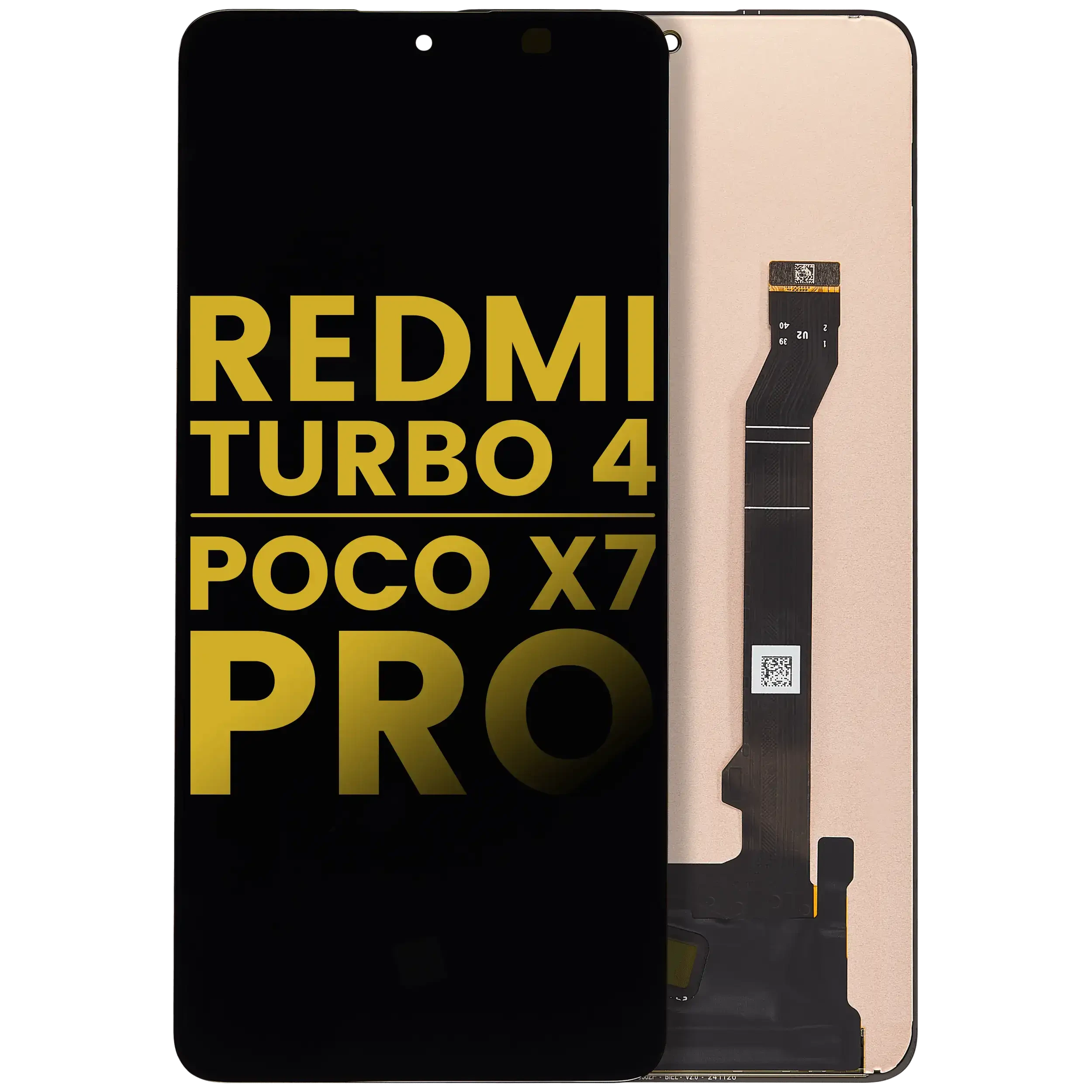 Display OLED completo senza Frame per Xiaomi Redmi Turbo 4 / Xiaomi Poco X7 Pro (Refurbished) (tutti i colori)
