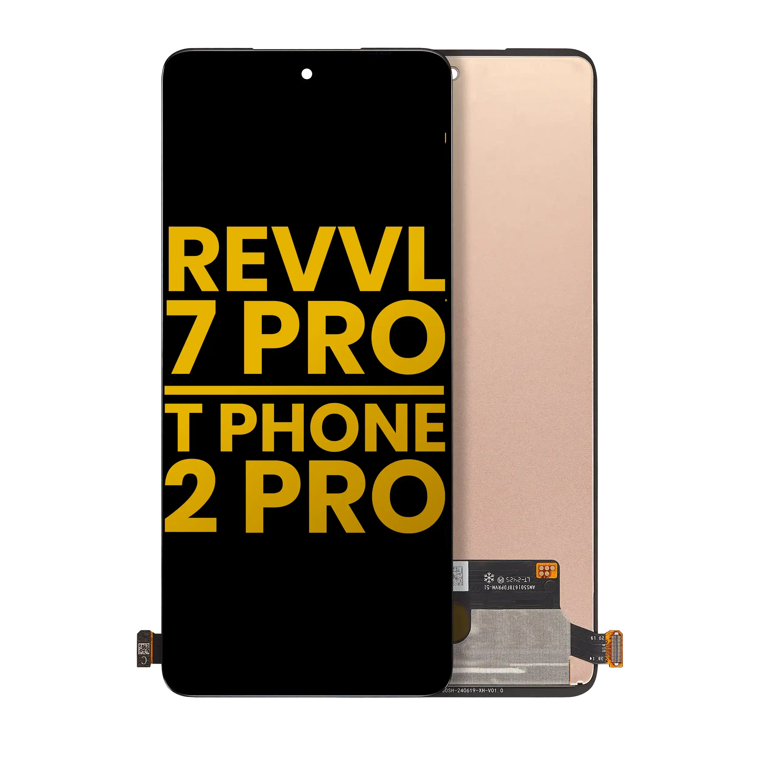 Display OLED completo senza Frame per T-Mobile Revvl 7 Pro / T Phone 2 Pro 5G (Refurbished) (tutti i colori)
