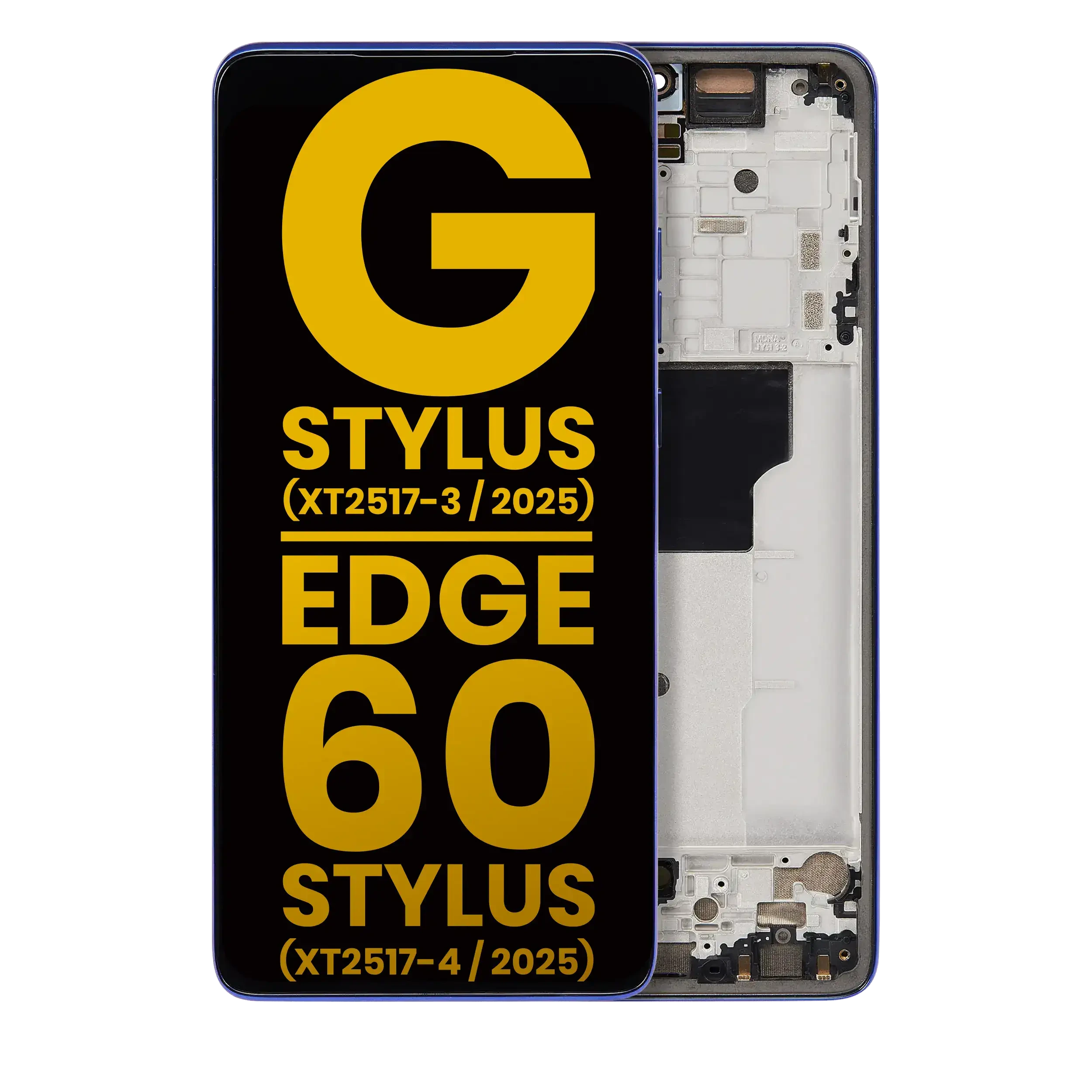 Display OLED completo con Frame compatibile per Motorola Moto G Stylus 5G (XT2517-3 / 2025) / Motorola Moto Edge 60 Stylus (XT2517-4 / 2025) (Refurbished) (Surf the Web)