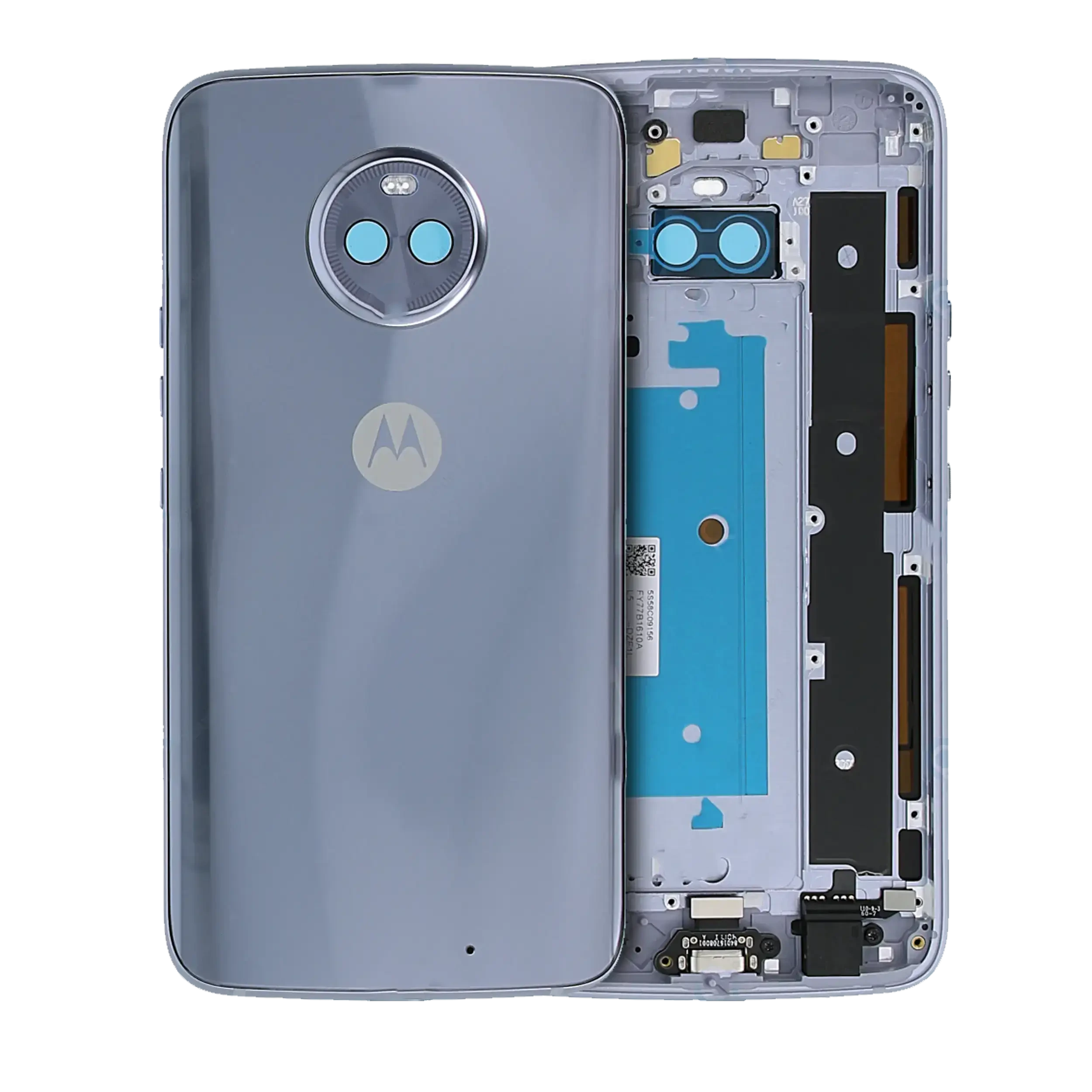 Scocca posteriore per Motorola Moto X4 (XT1900 / 2017) (Service Pack) (Blu)