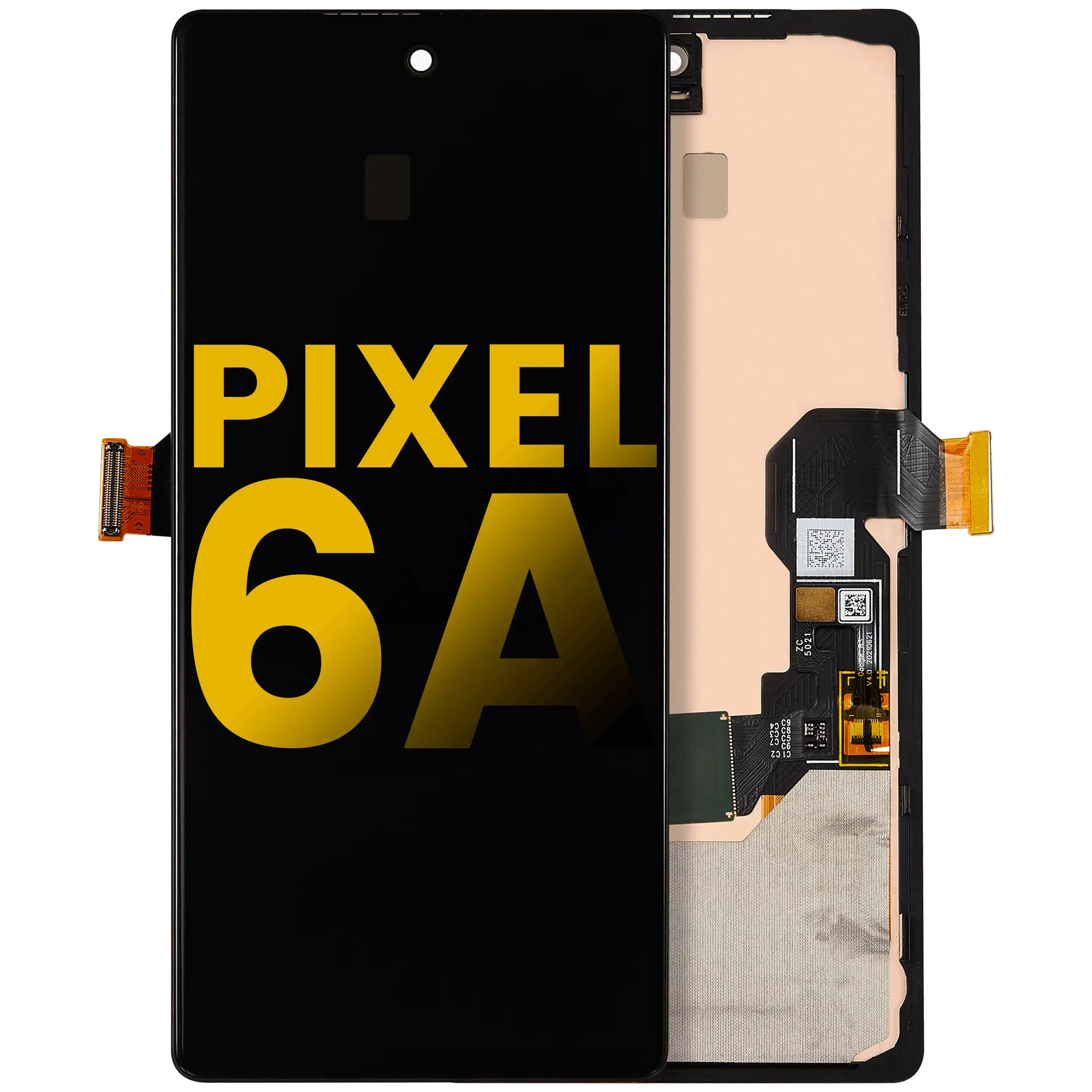 Display OLED completo con Frame (con Fingerprint Sensore) per Google Pixel 6A (Refurbished) (tutti i colori)