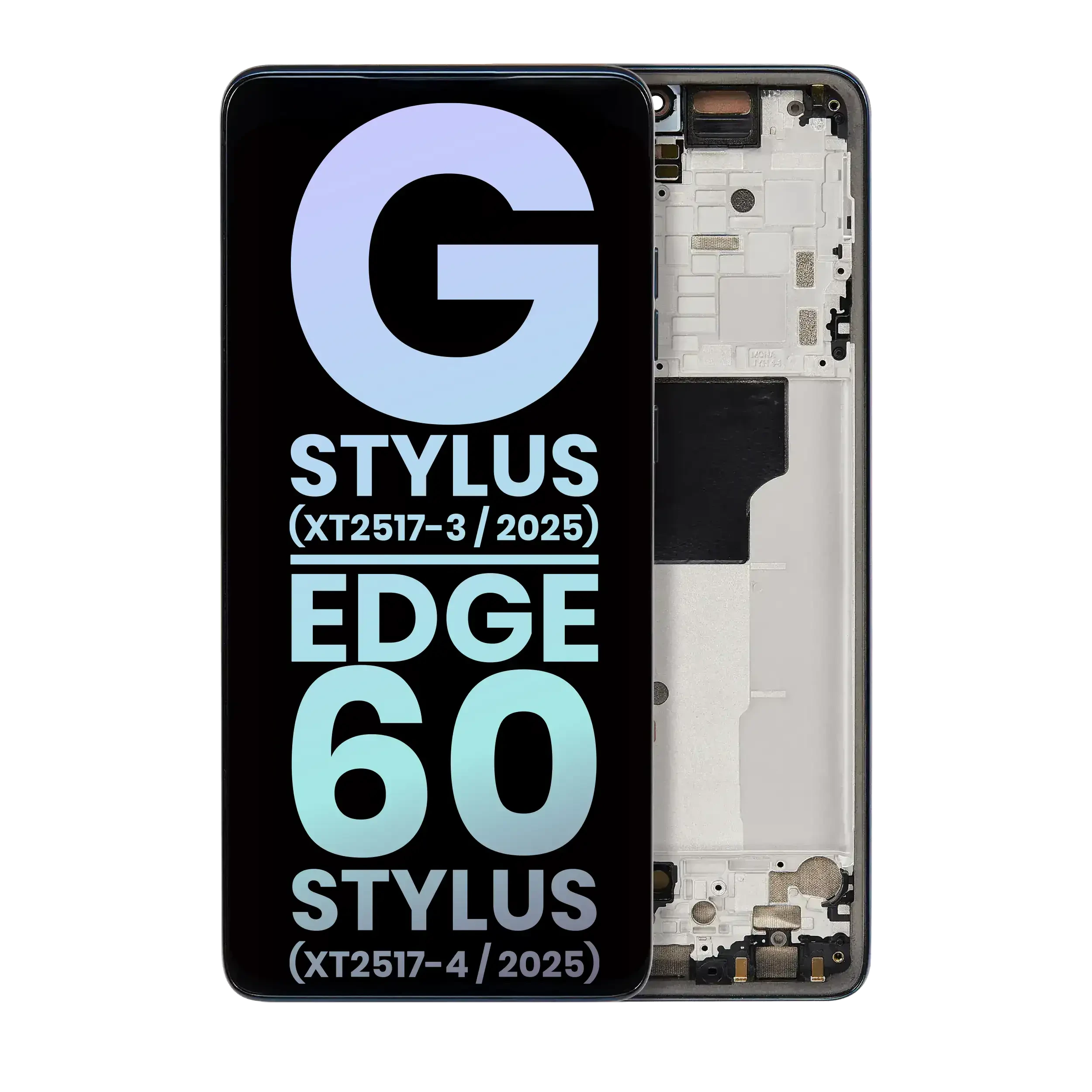 Display OLED completo con Frame compatibile per Motorola Moto G Stylus 5G (XT2517 / 2025) (Service Pack) (Gibraltar Sea)