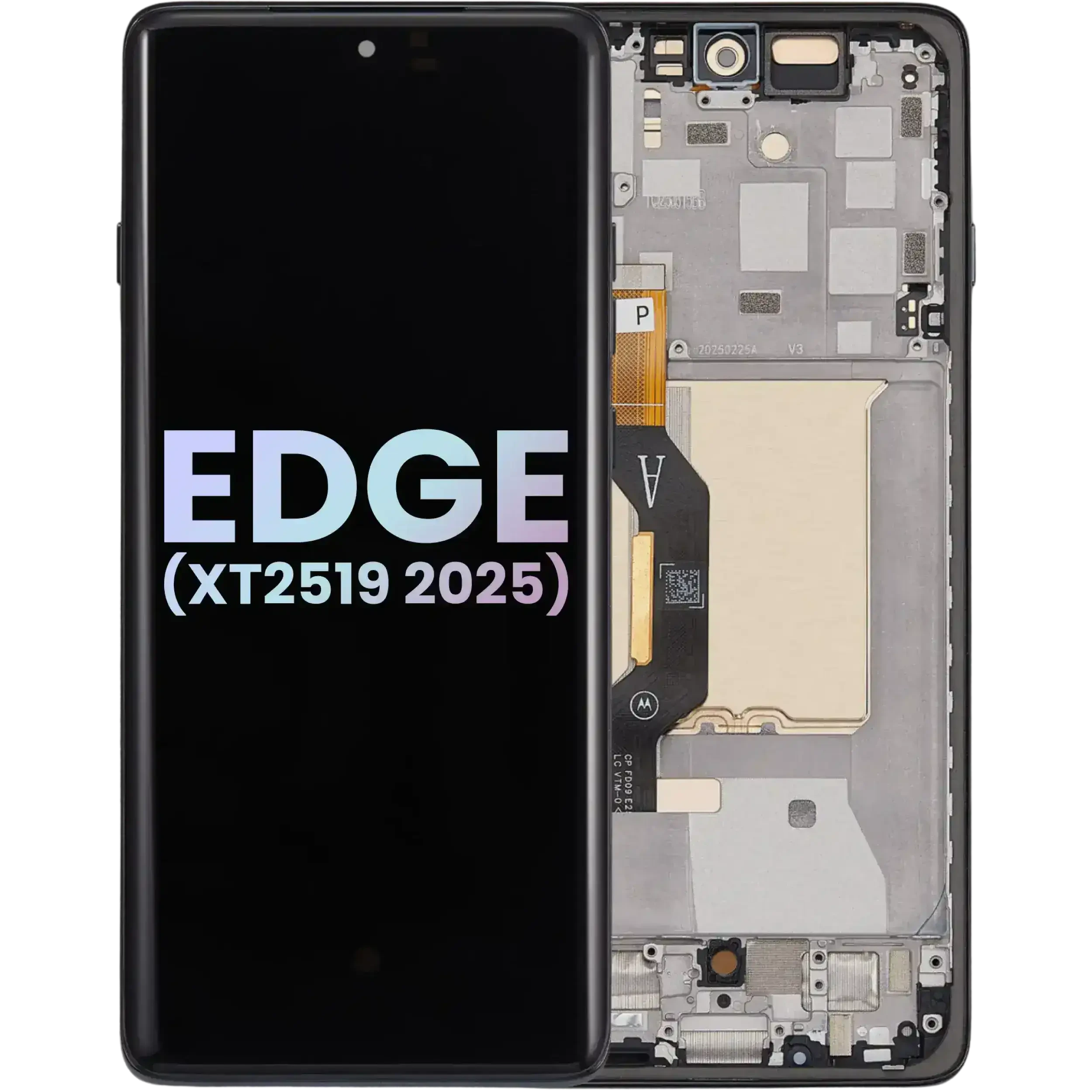 Display OLED completo con Frame per Motorola Moto Edge (XT2519 / 2025) (Service Pack) (Deep Forest)