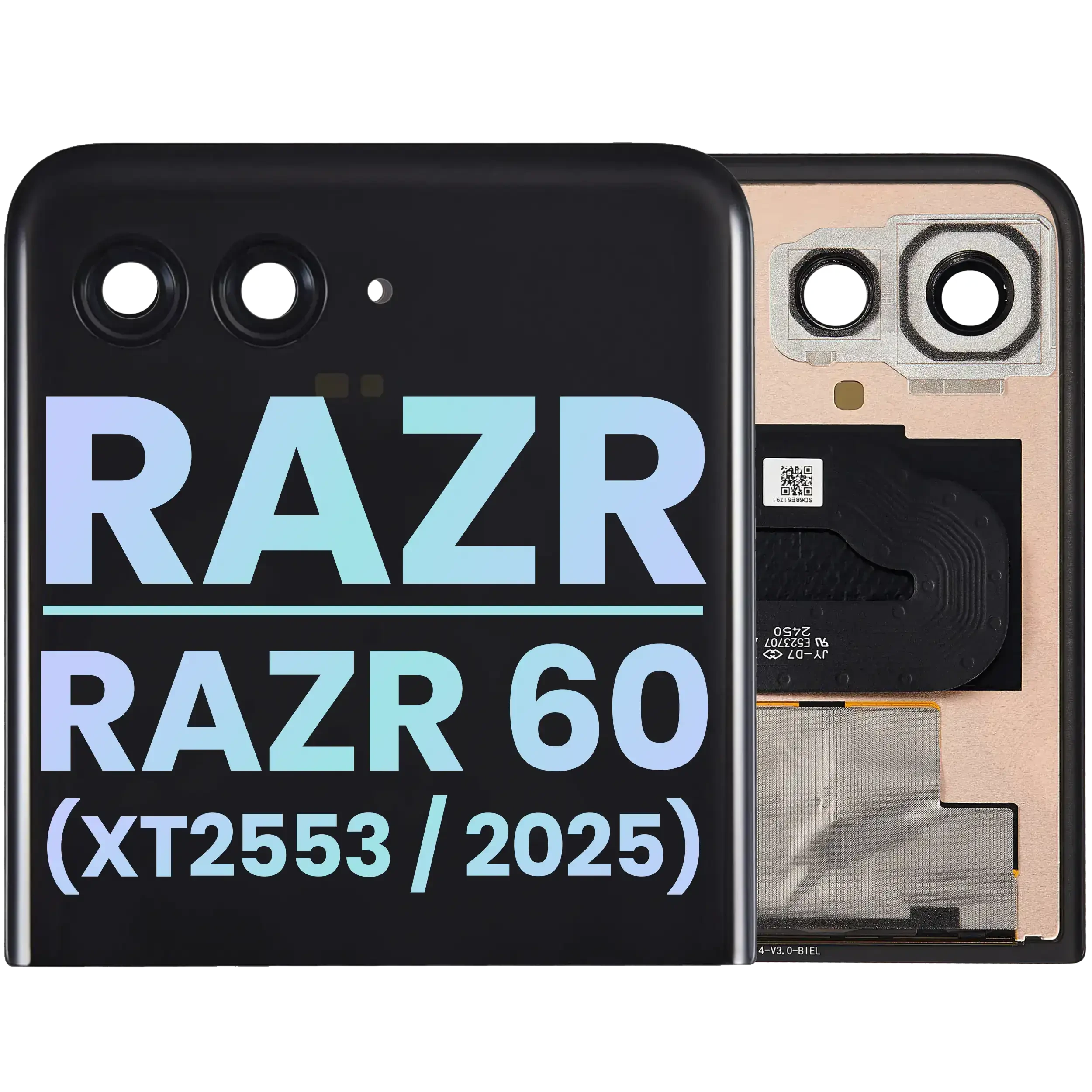 Outer Display OLED completo senza Frame per Motorola Razr / Razr 60 (XT2553 / 2025) (Service Pack) (tutti i colori)