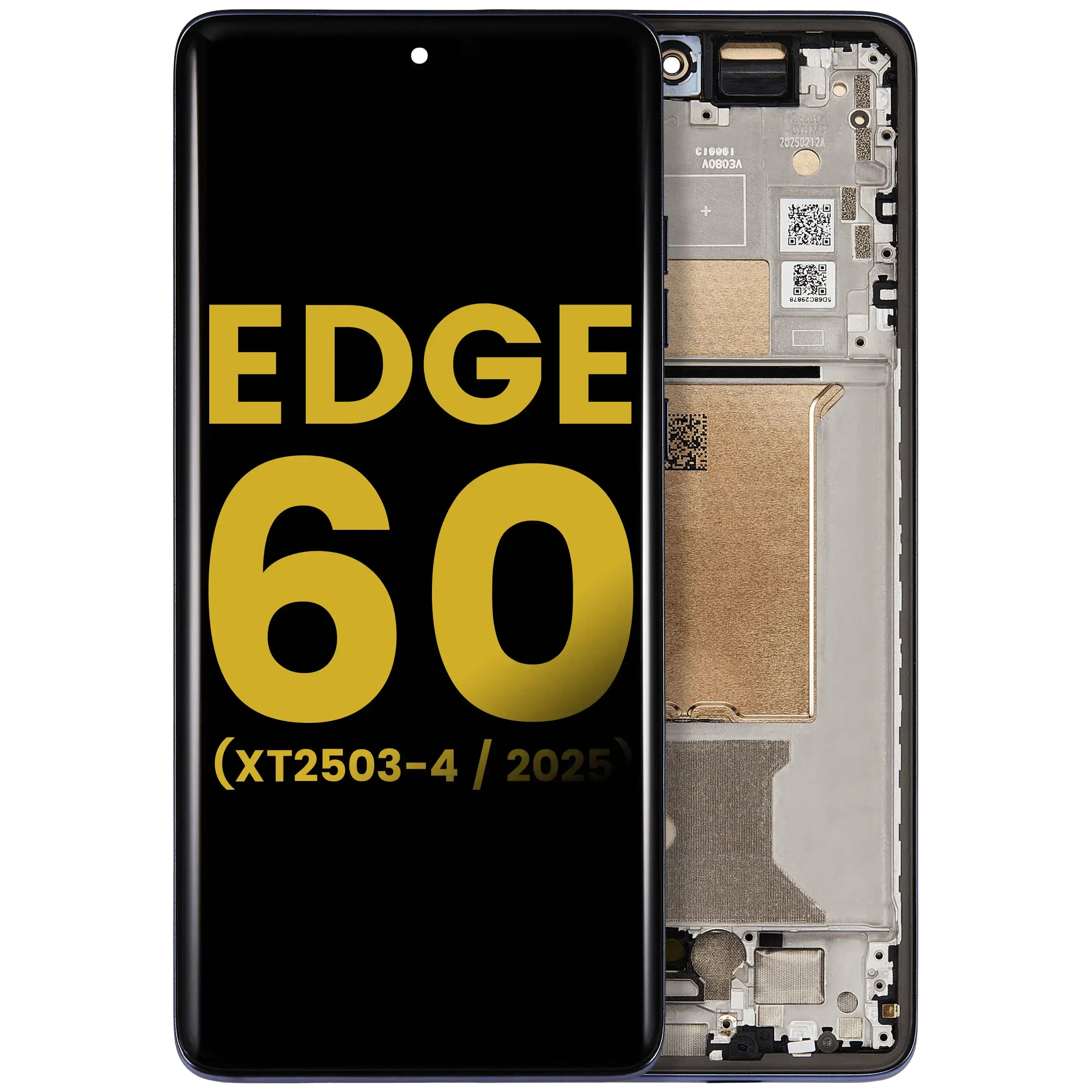Display OLED completo con Frame per Motorola Edge 60 Fusion (XT2503-4 / 2025) (Refurbished) (Slipstream)
