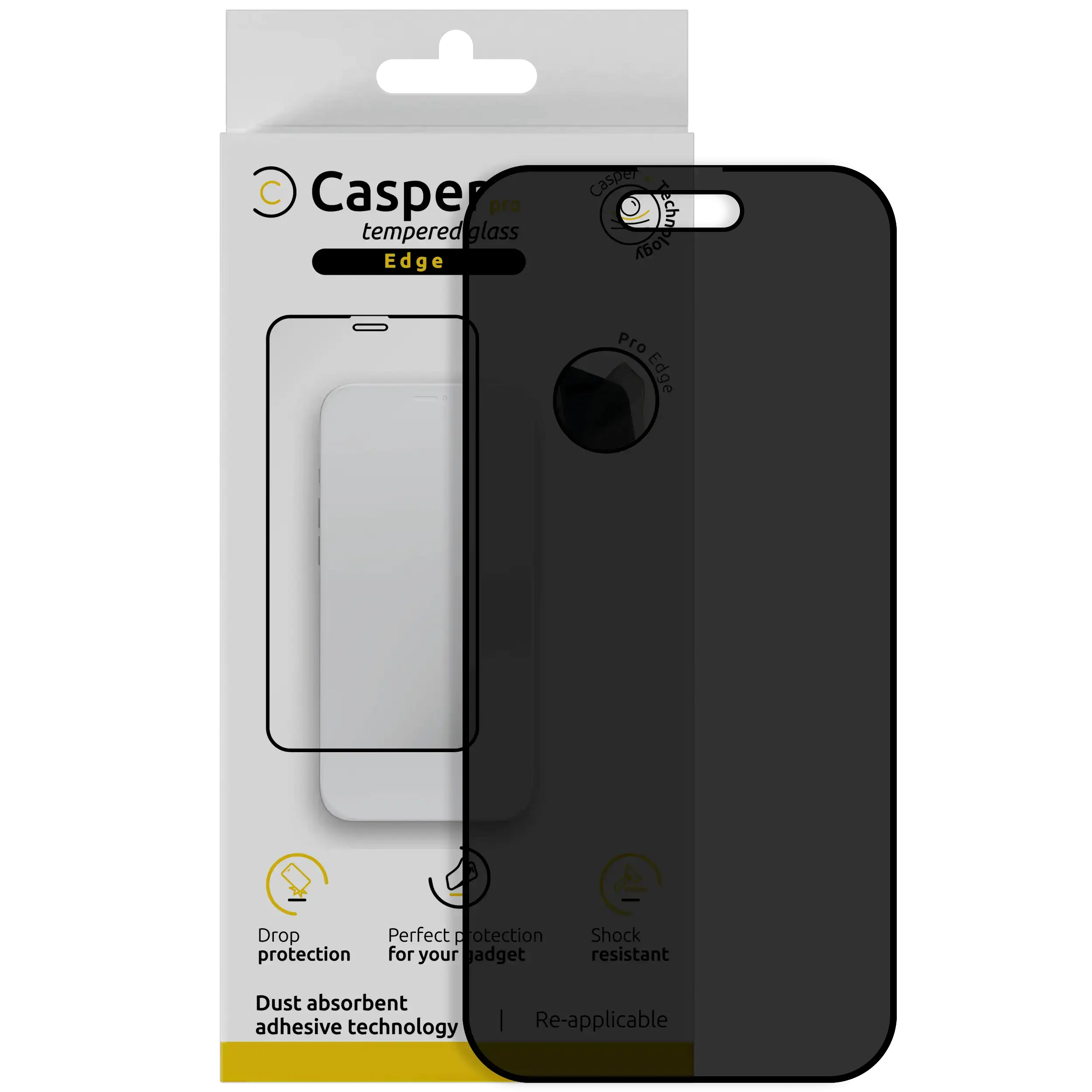 Casper Pro Edge Vetro temperato per iPhone Air (confezione retail) (Privacy)