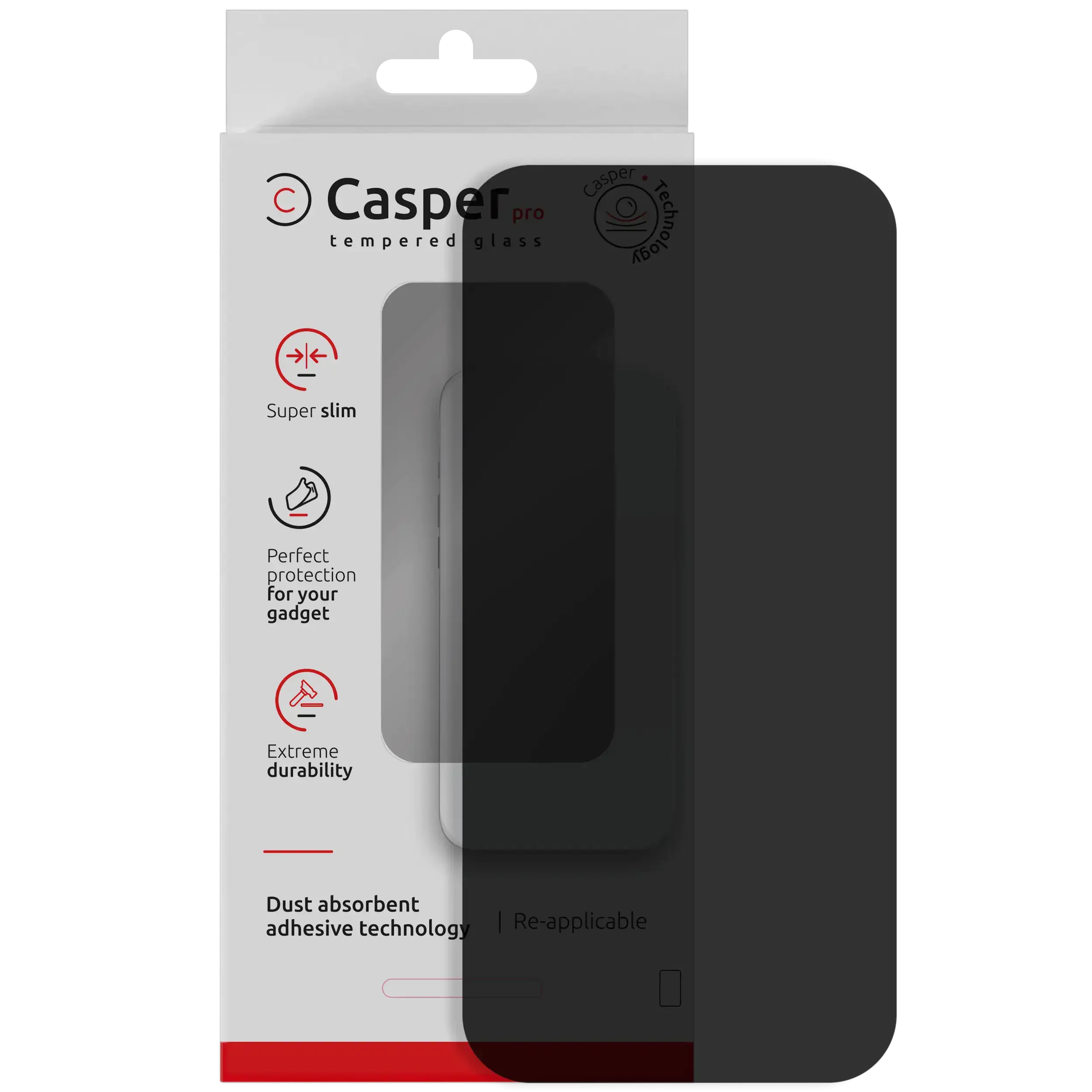 Casper Pro Vetro temperato per iPhone Air (confezione retail) (Privacy)