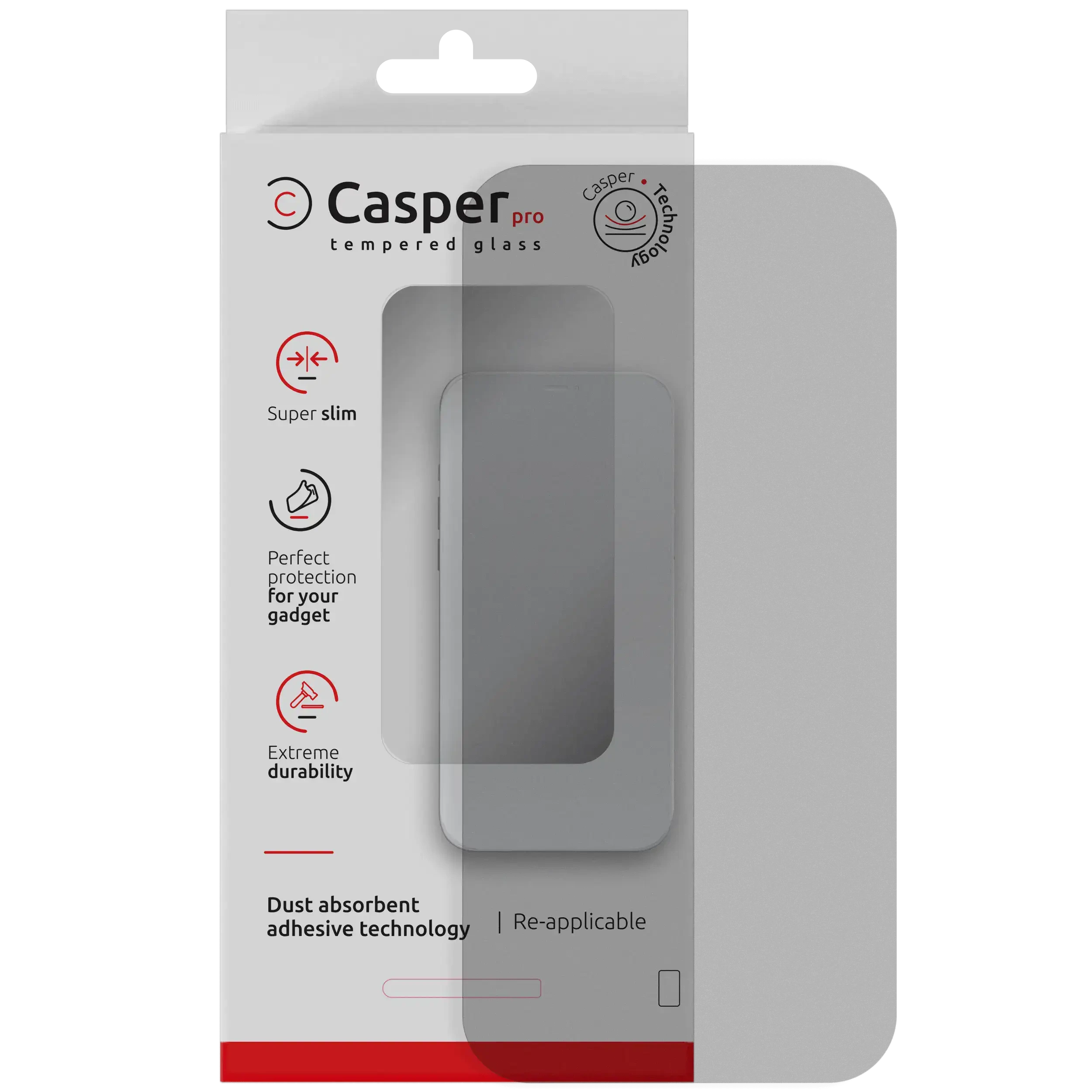 Casper Pro Vetro temperato per iPhone Air (confezione retail) (Matte)