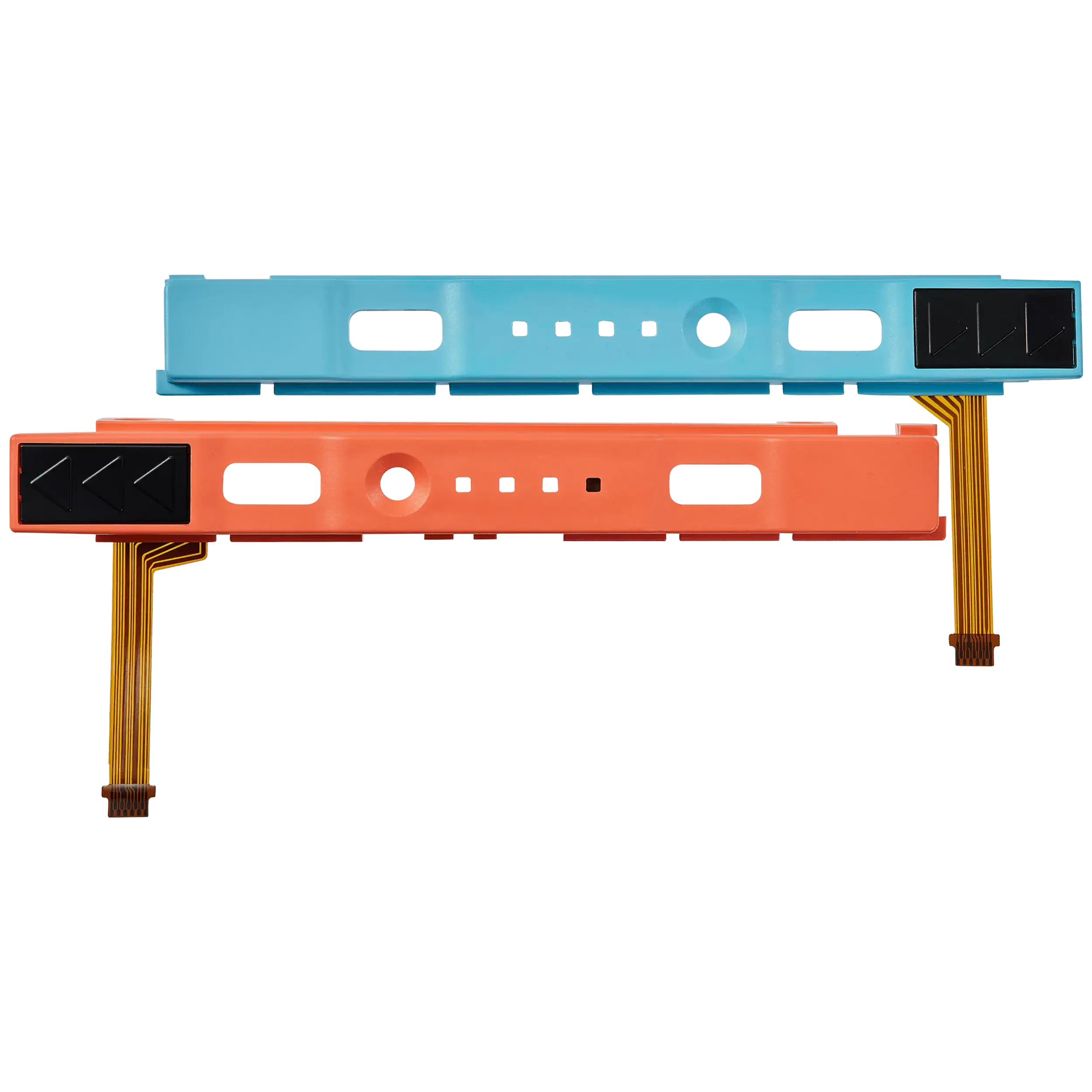 Plastic Rail (Right+Left) con flat per Nintendo switch 2 (Blu/ Arancione)