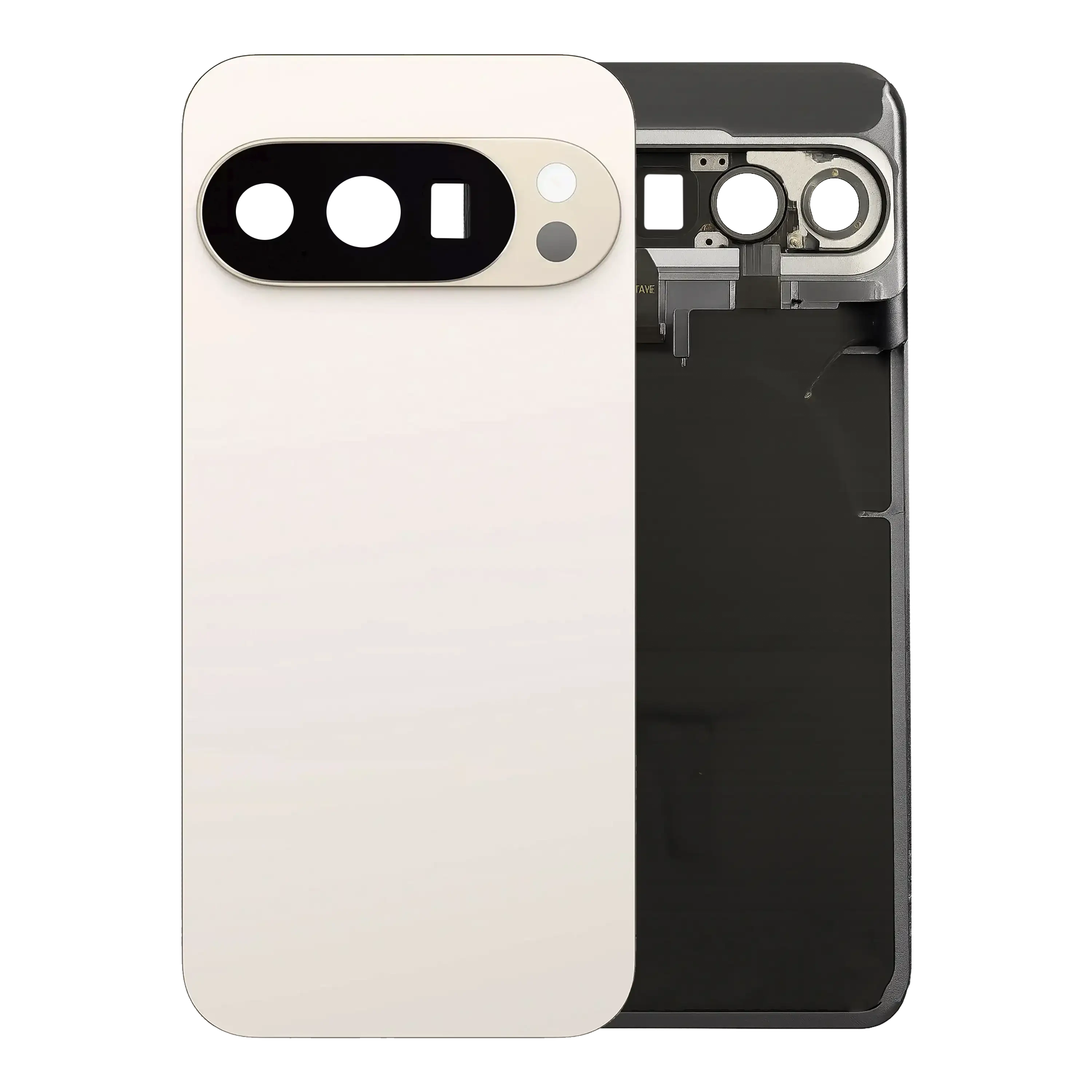 vetro cover posteriore per Google Pixel 10 Pro (Service Pack) (Bianco)