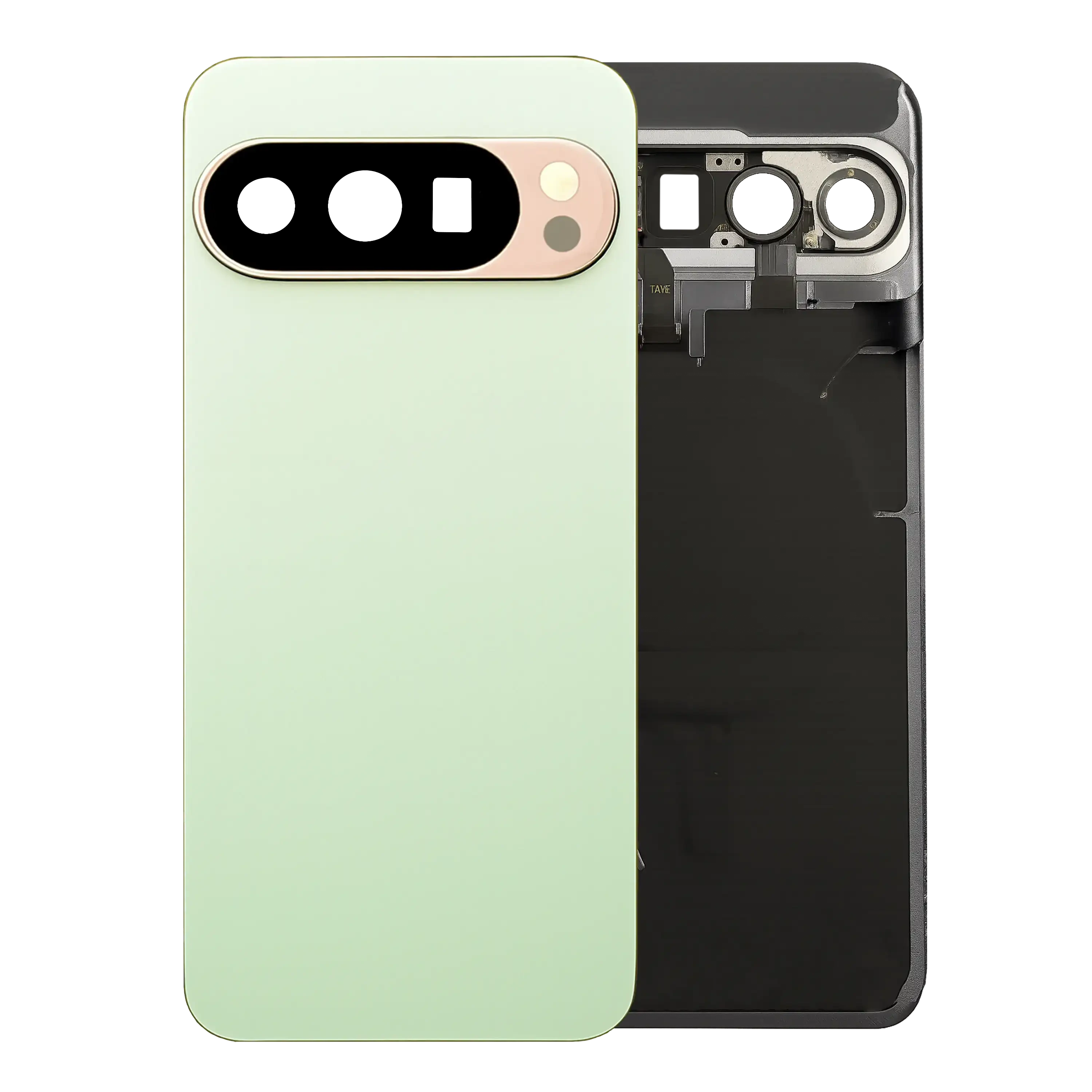 vetro cover posteriore per Google Pixel 10 Pro (Service Pack) (Verde)