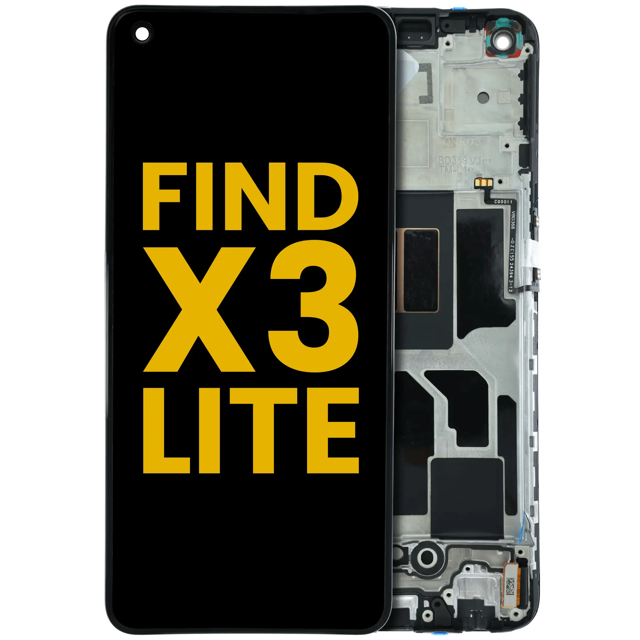 Display OLED completo con Frame per OPPO Find X3 Lite (Refurbished) (tutti i colori)