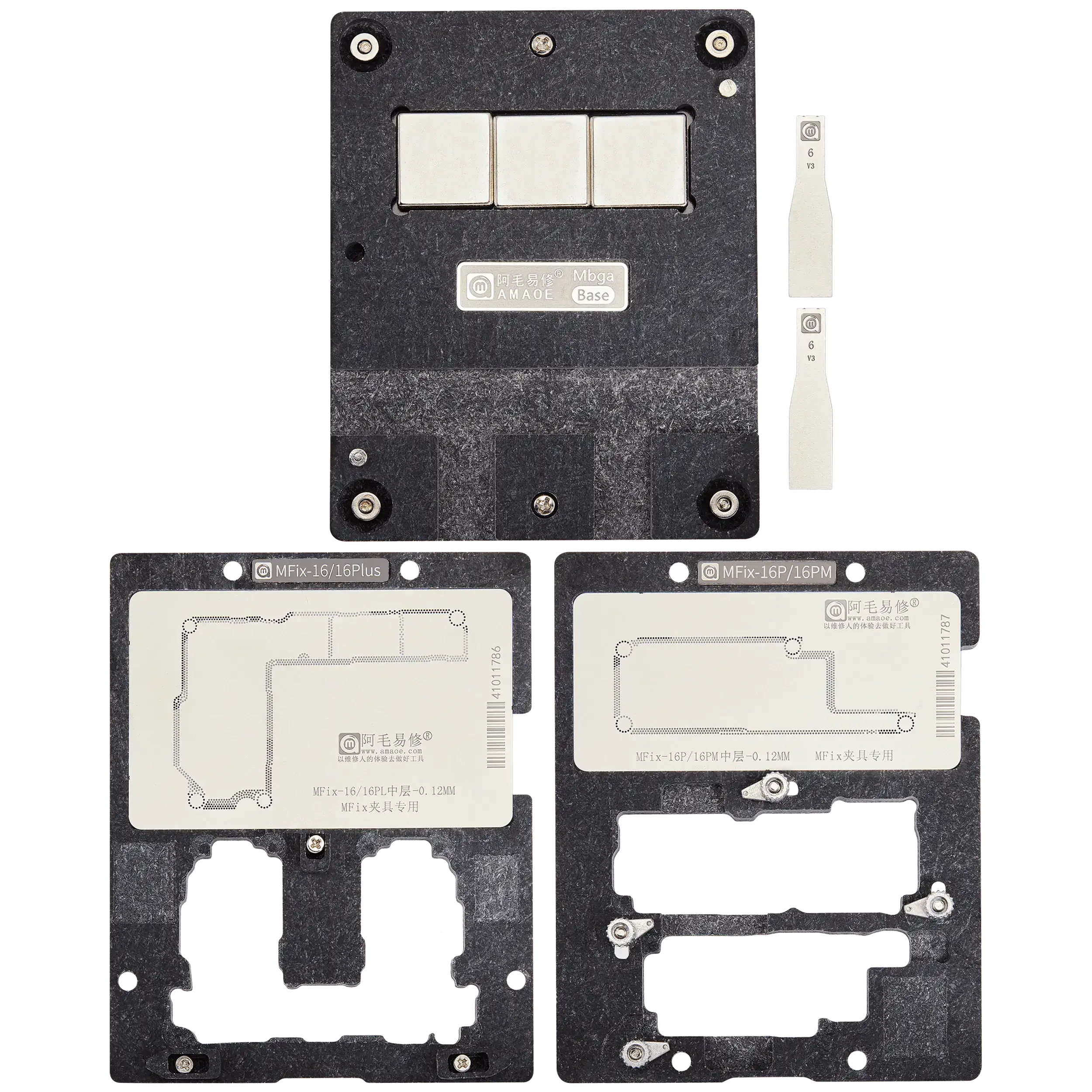 MFix-16 Series Mbga Scheda madre Middle Layer BGA Reballing Platform per iPhone 16 Series (Amaoe)