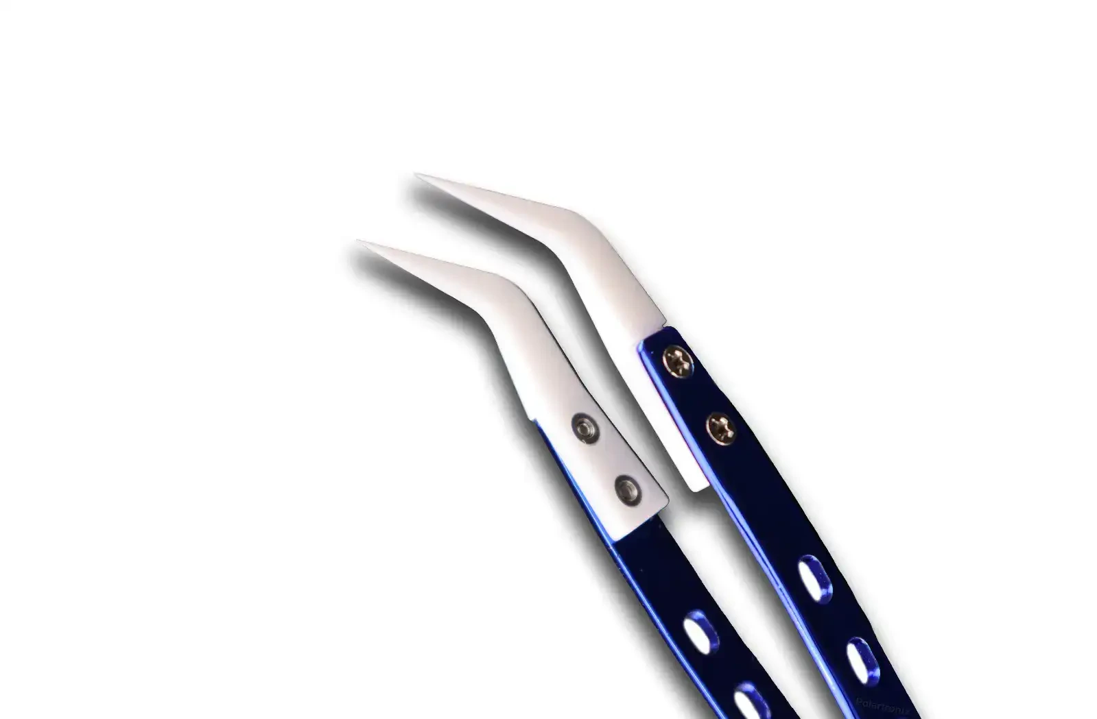 CT-02 Ceramic Precision Curved Tip Tweezer ESD Safe Anti-Static / Heat Resistant / Non-Magnetic per Micro Soldering / riparazioni elettroniche (PolarTronix)