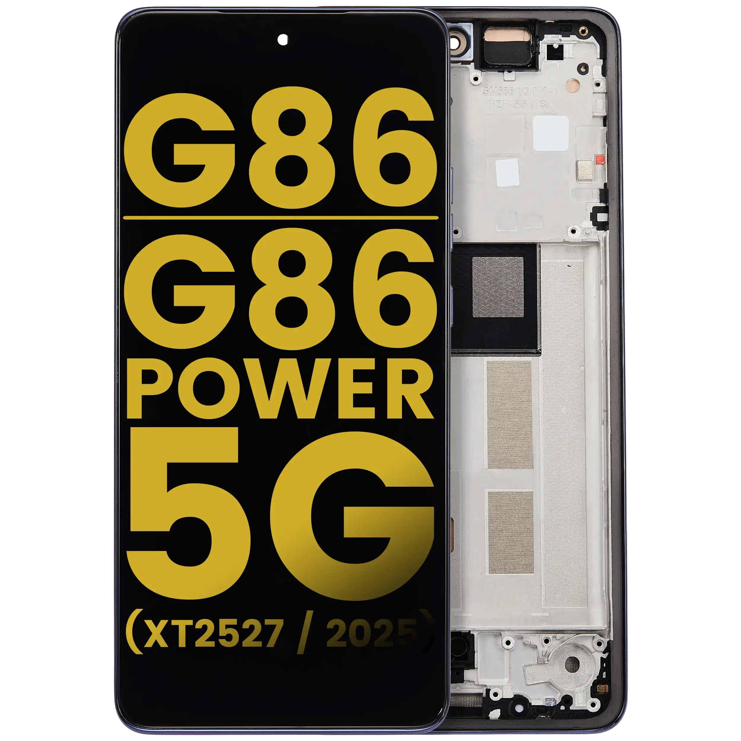 Display OLED completo con Frame per Motorola Moto G86 / G86 Power 5G (XT2527 / 2025) (Refurbished) (Spellbound)
