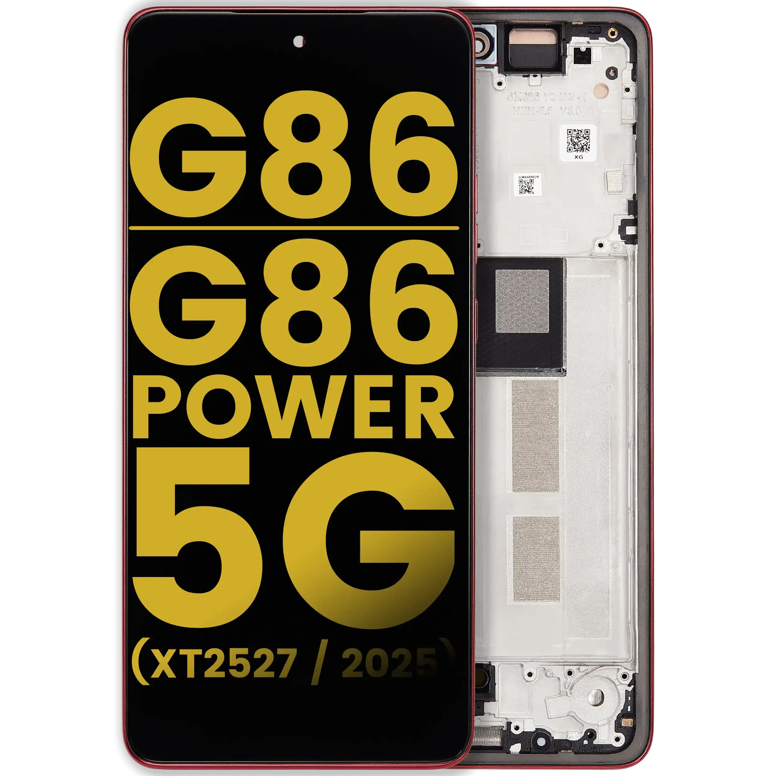 Display OLED completo con Frame per Motorola Moto G86 / G86 Power 5G (XT2527 / 2025) (Refurbished) (Chrysanthemum)